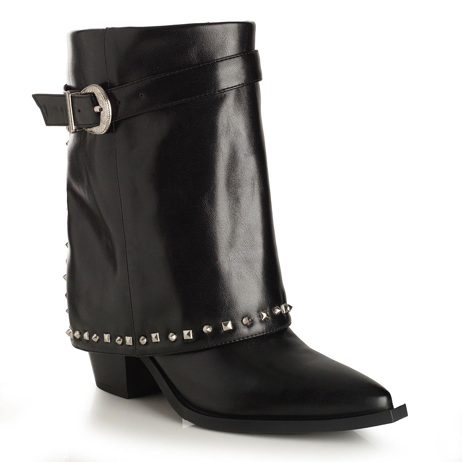 Botin Mujer Via Uno Negro 22613402-3