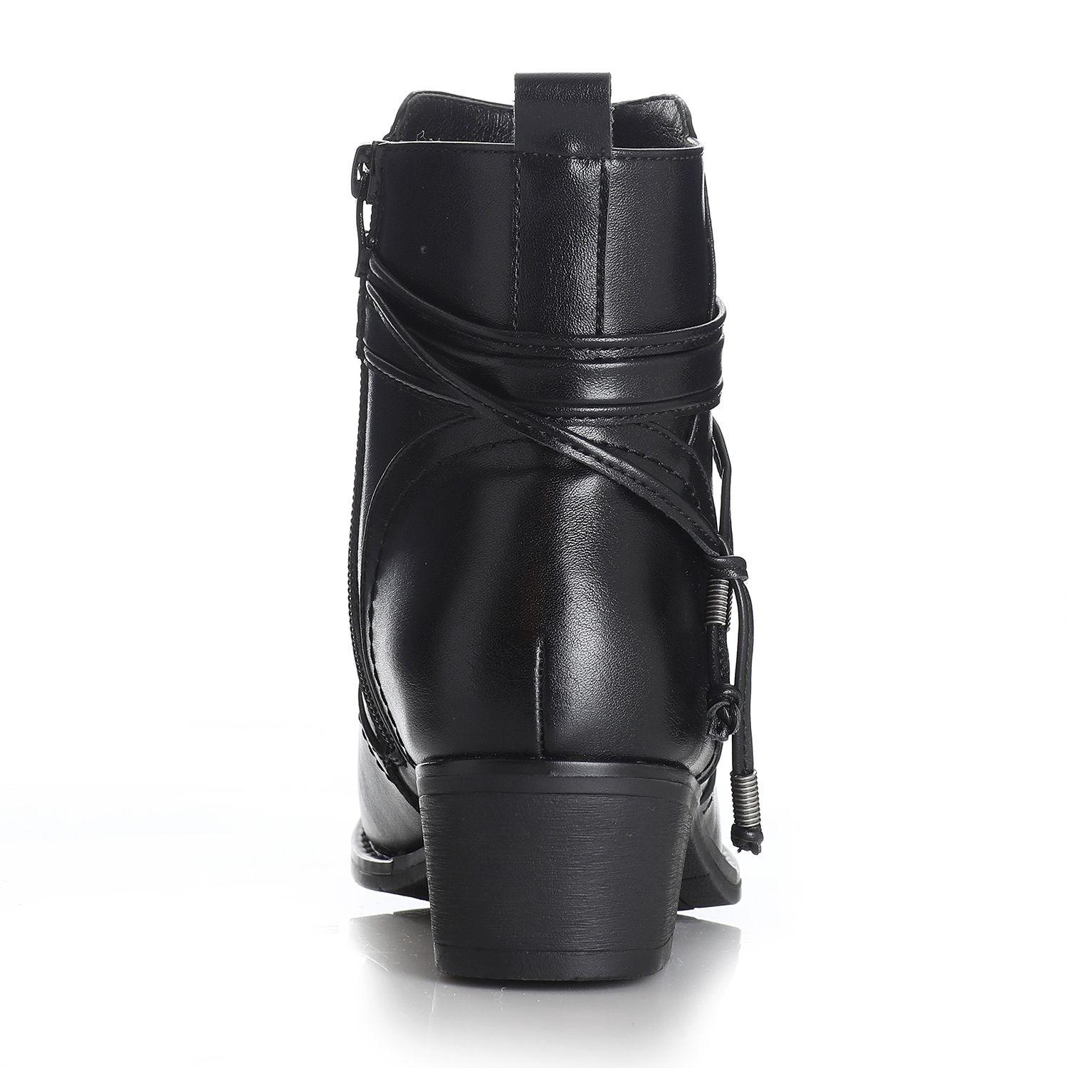 Botin Mujer Negro Via Uno 12431416-1