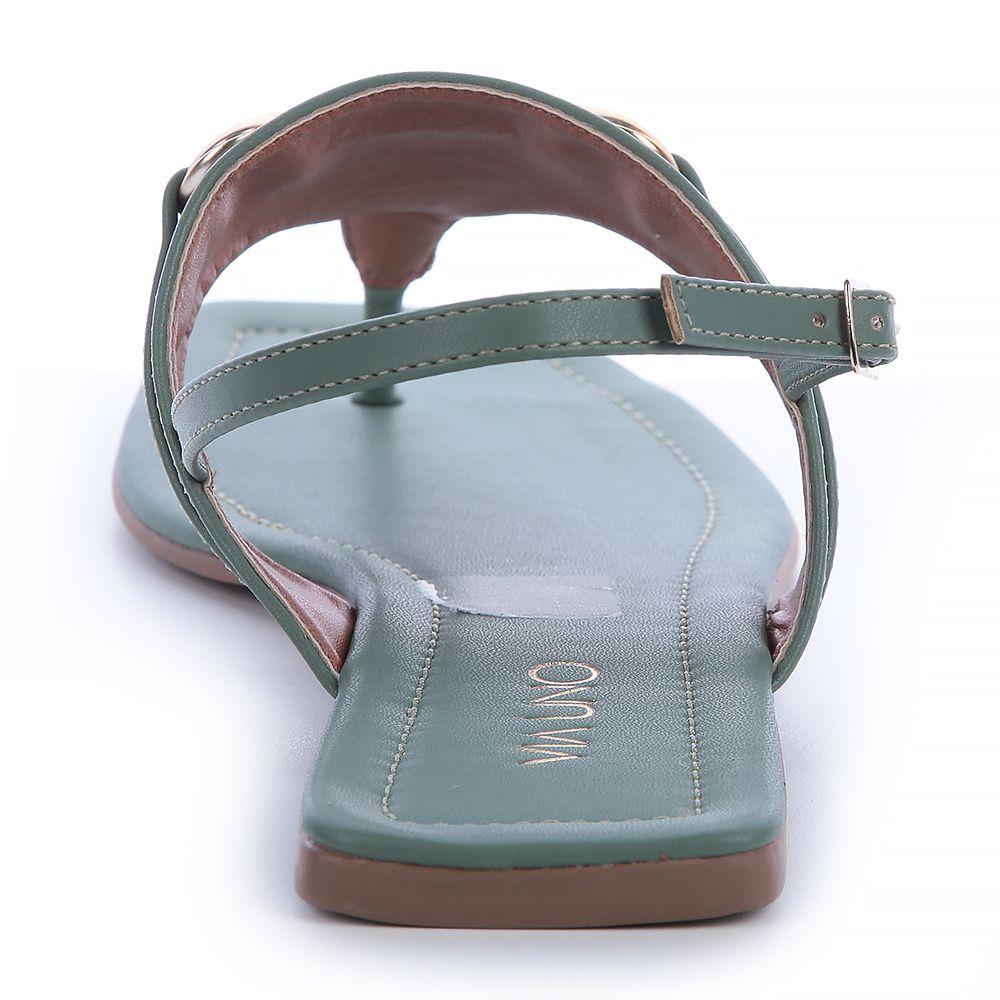 Sandalia Mujer Verde Via Uno 22501608-1