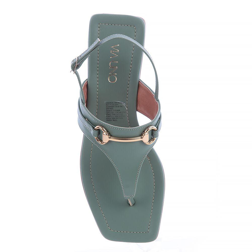 Sandalia Mujer Verde Via Uno 22501608-2