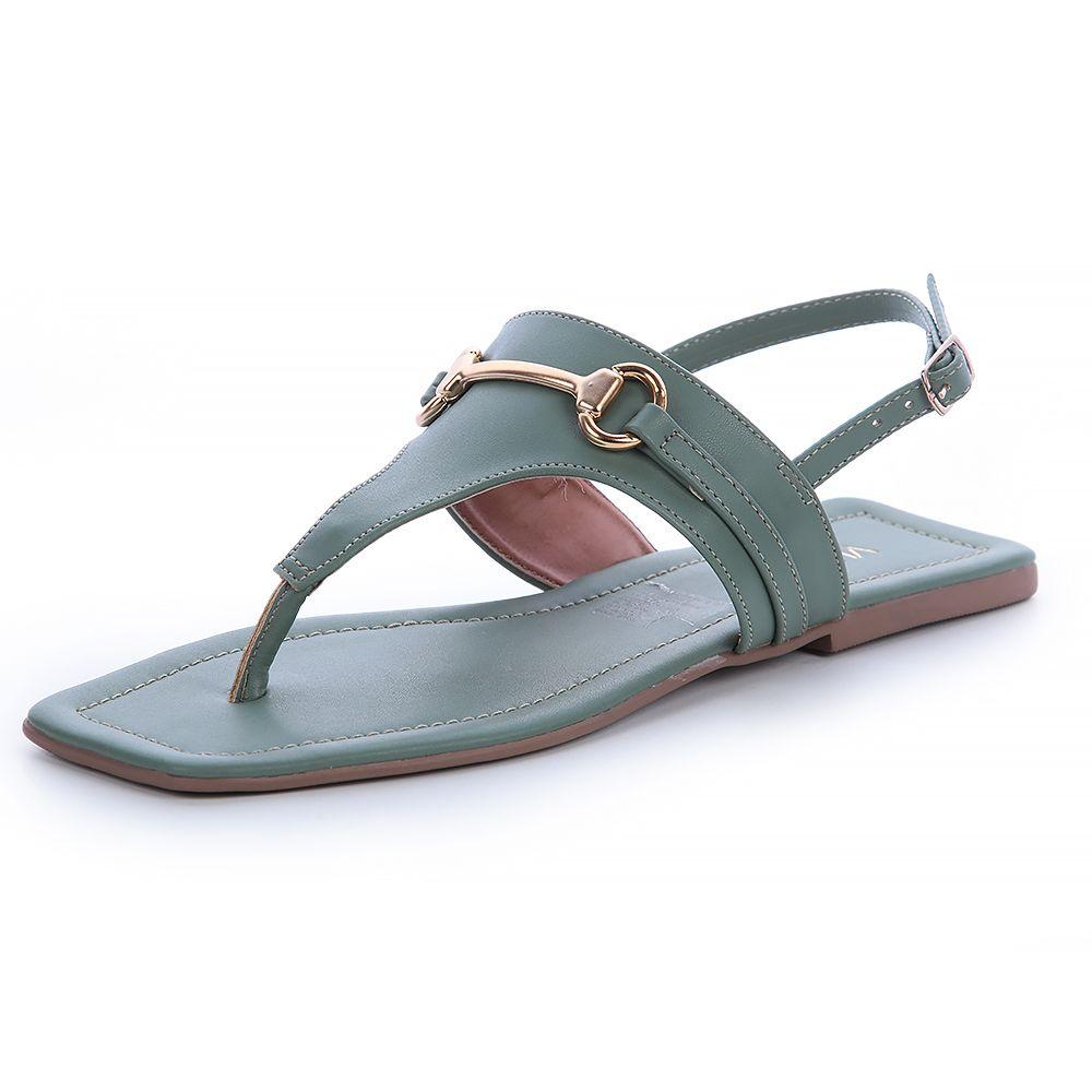 Sandalia Mujer Verde Via Uno 22501608-3