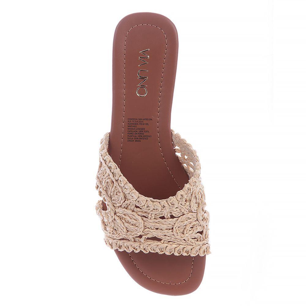 Sandalia Mujer Camel Via Uno 22501602-2