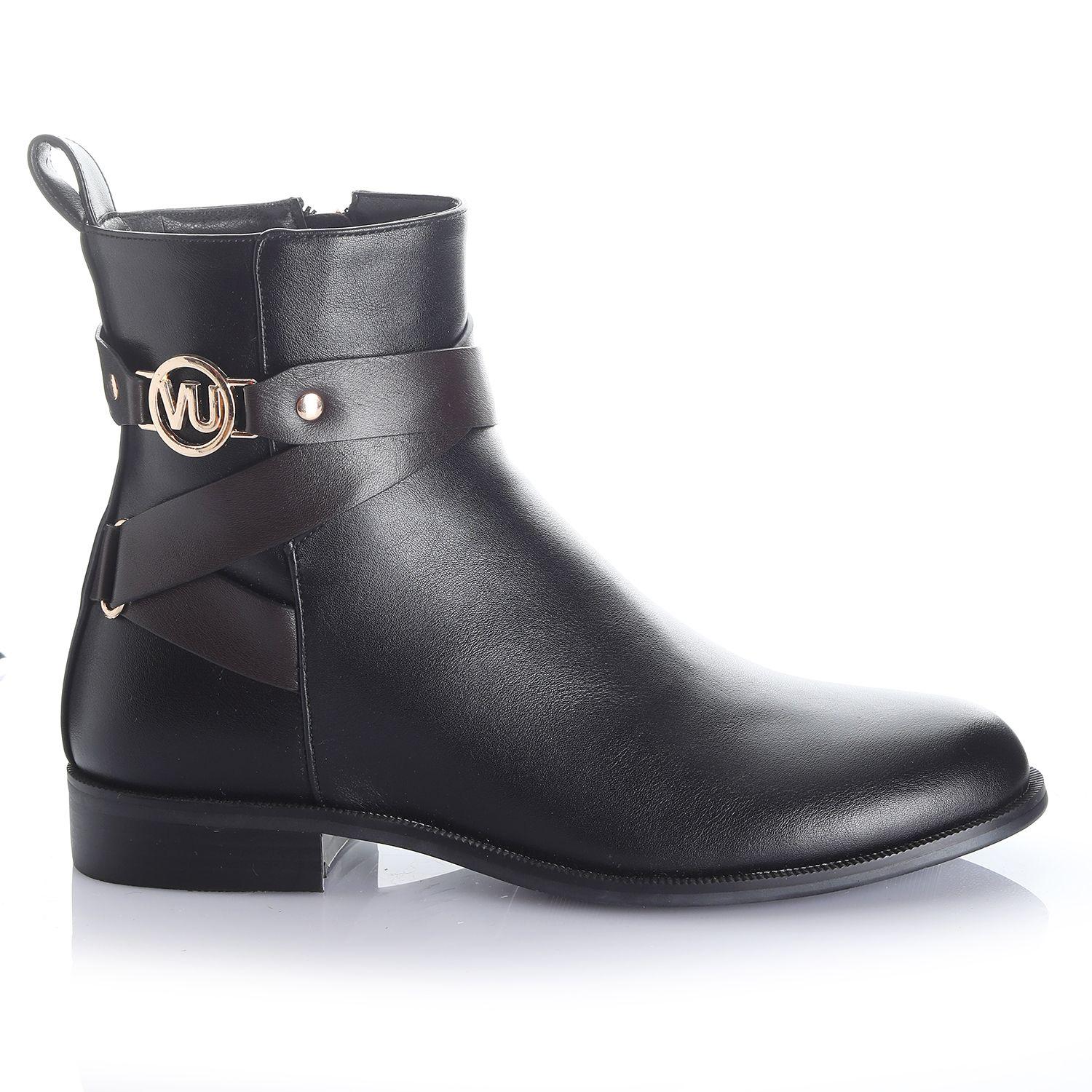 Botin Mujer Negro Via Uno 12531406-0