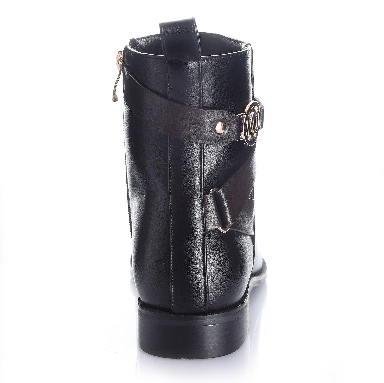 Botin Mujer Negro Via Uno 12531406-1