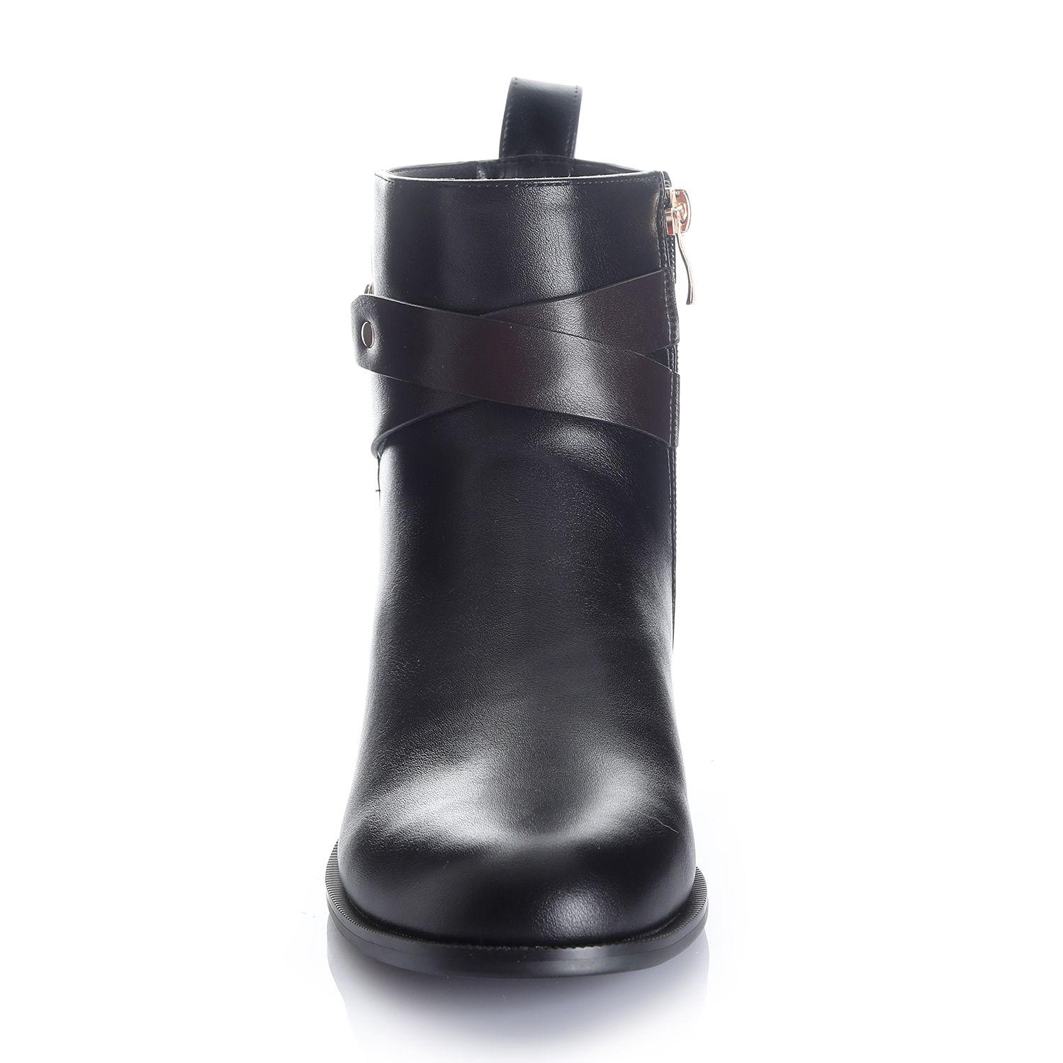 Botin Mujer Negro Via Uno 12531406-2