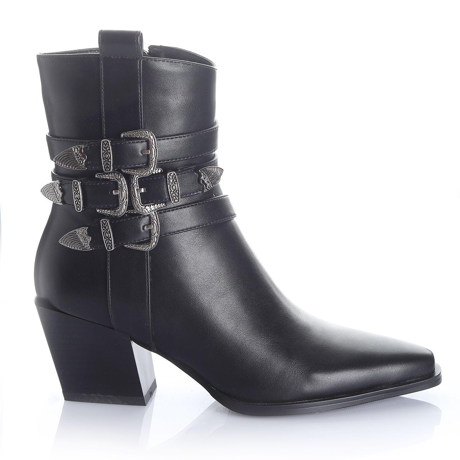 Botin Mujer Negro Via Uno 12512402-0