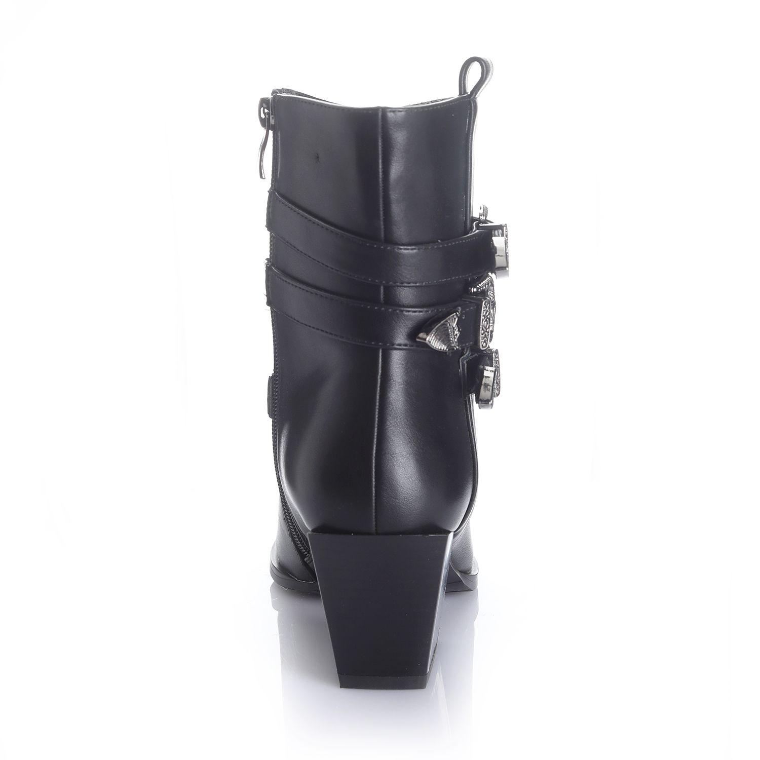 Botin Mujer Negro Via Uno 12512402-1