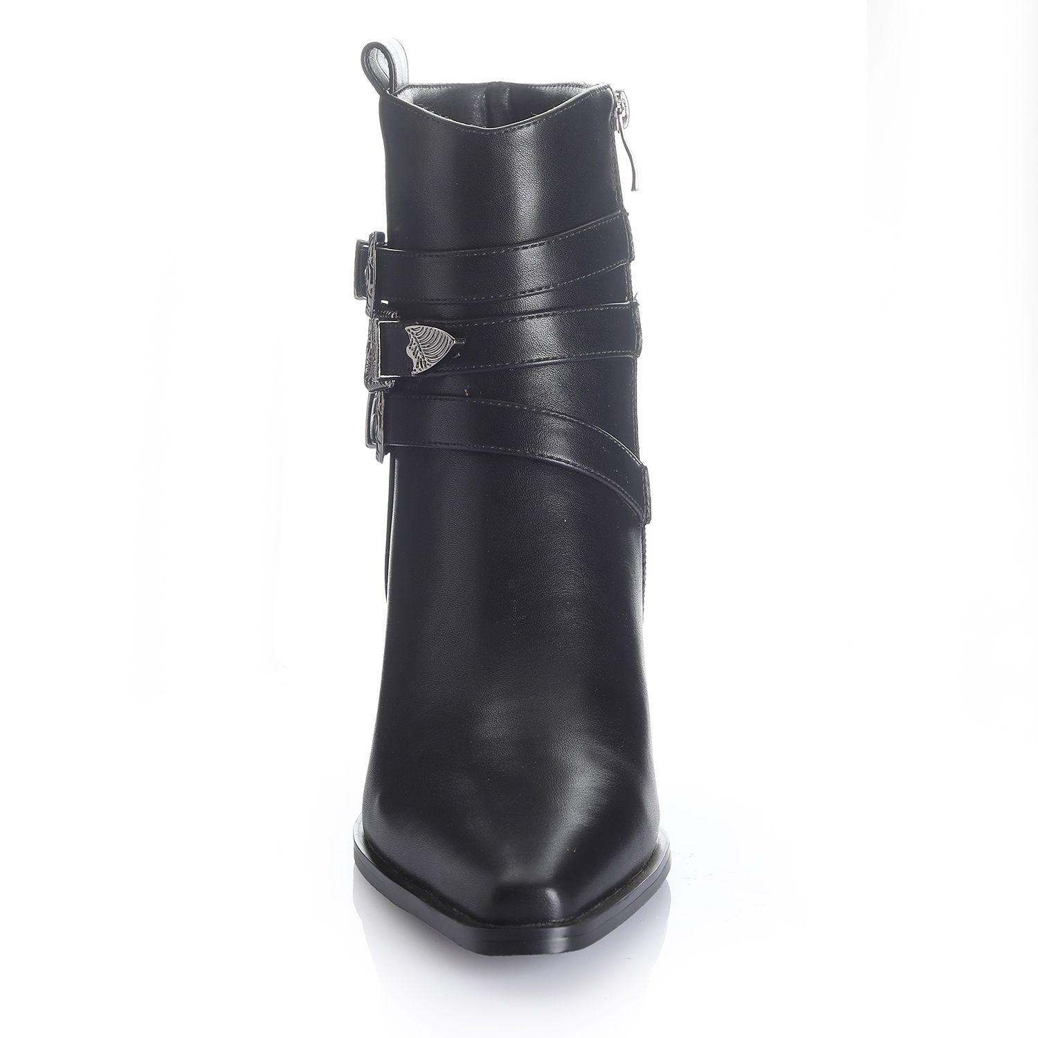 Botin Mujer Negro Via Uno 12512402-2