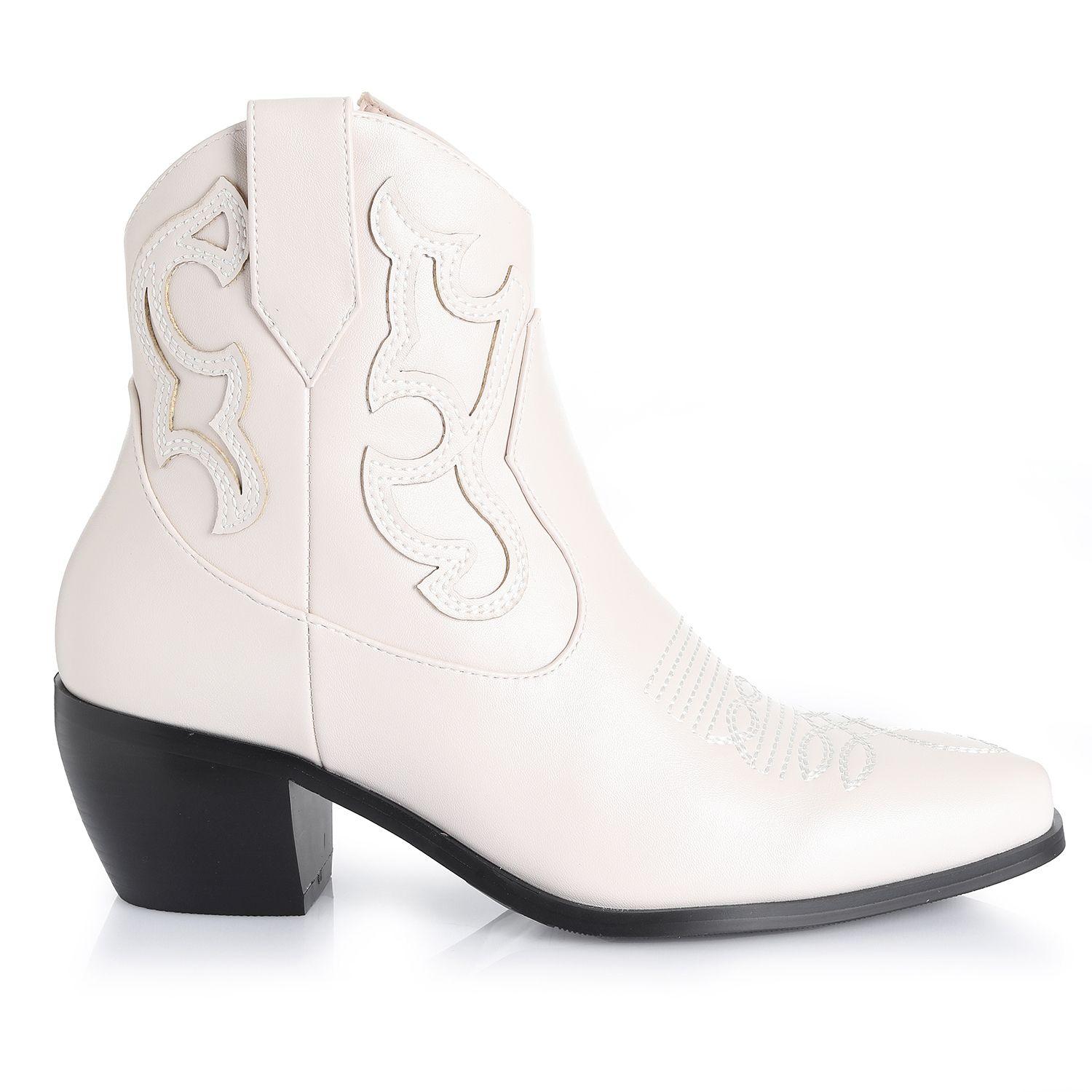 Botin Mujer Crema Via Uno 22512401-0