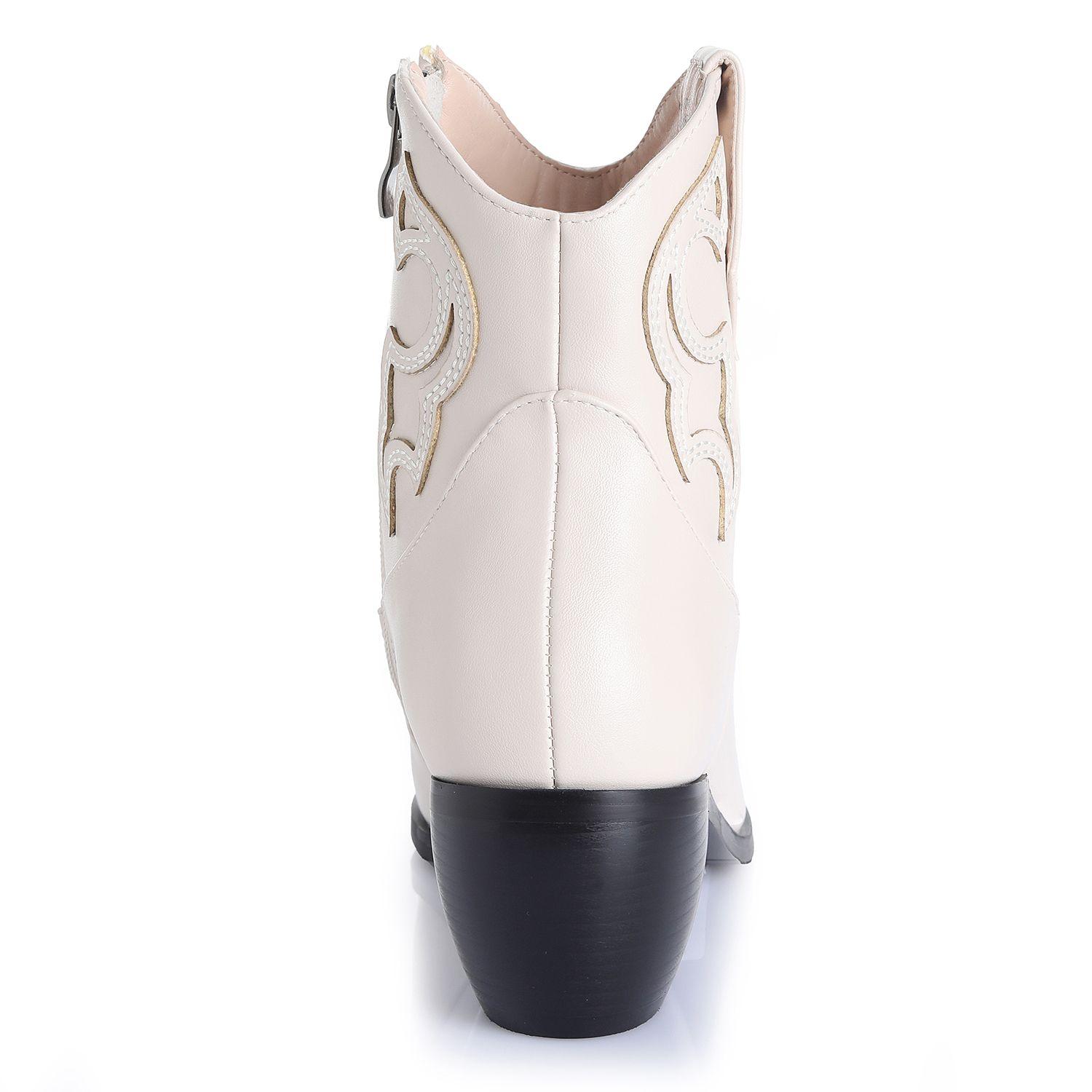 Botin Mujer Crema Via Uno 22512401-1