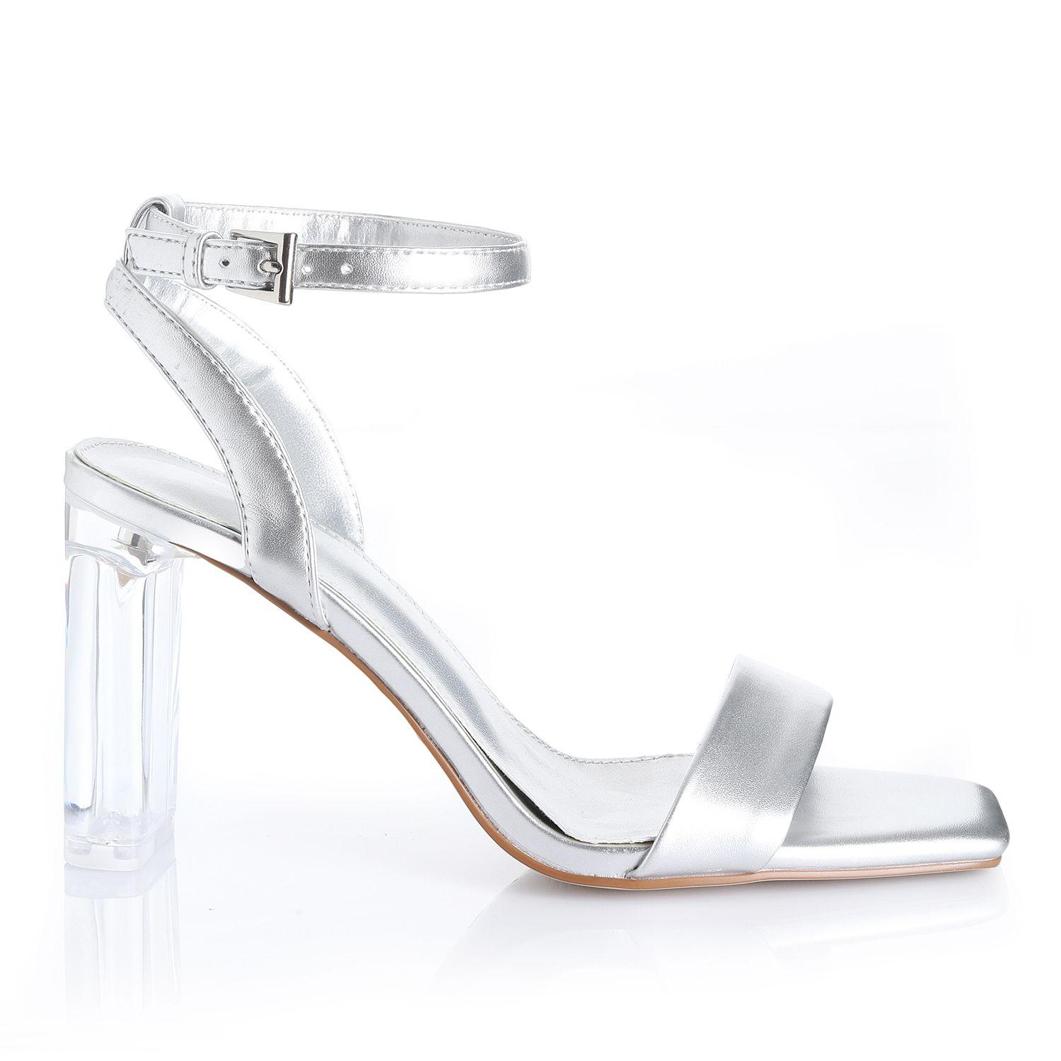 Sandalia Mujer Plata Via Uno 22533616-0