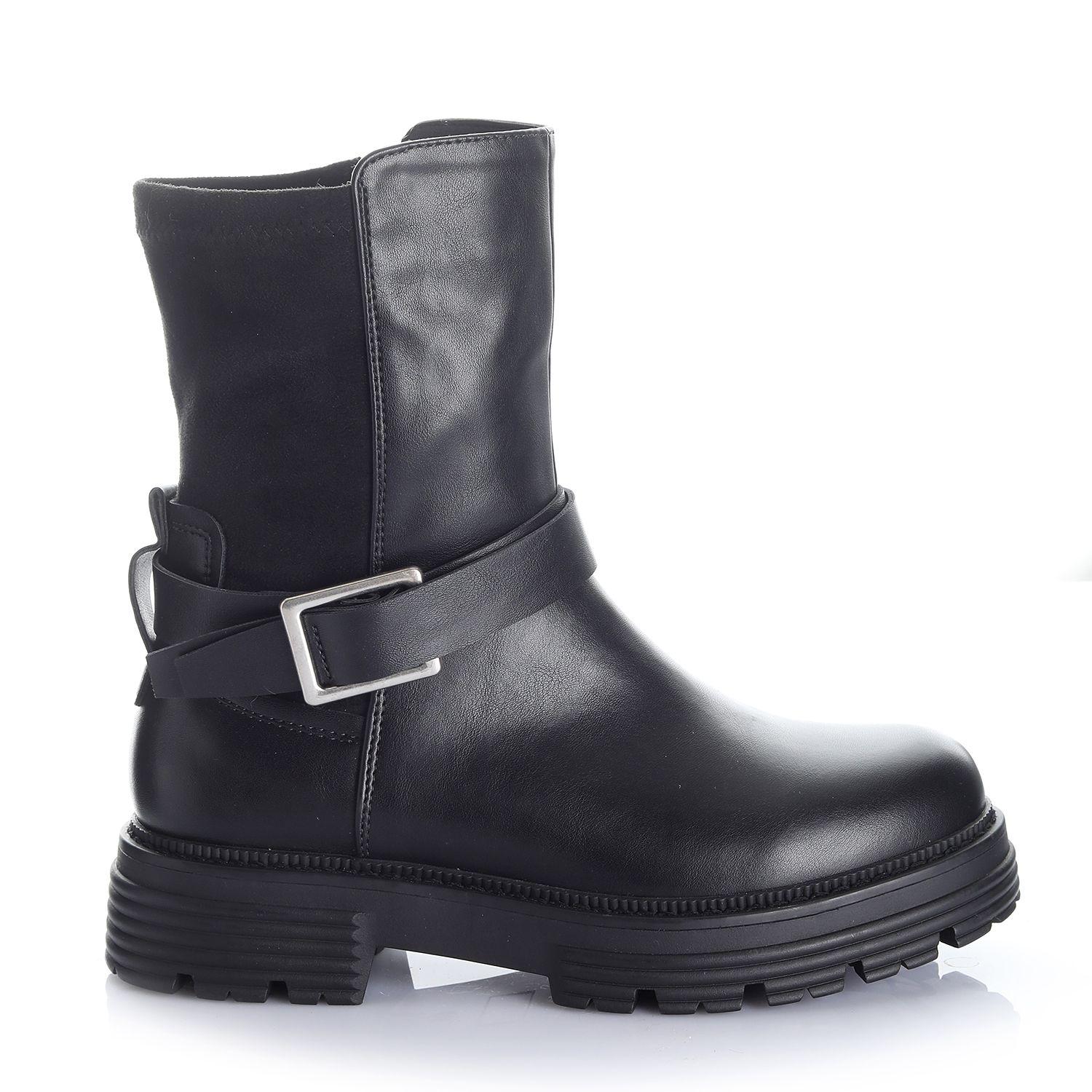 Botin Mujer Negro Via Uno 12531452-0