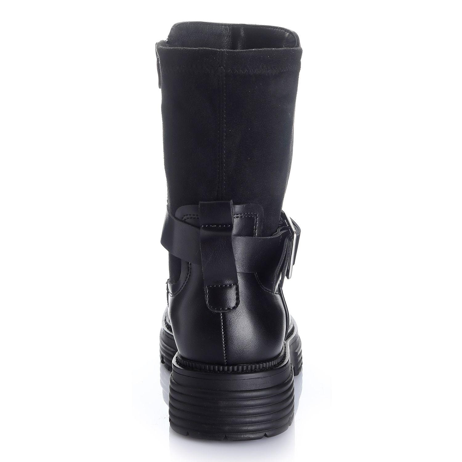 Botin Mujer Negro Via Uno 12531452-1