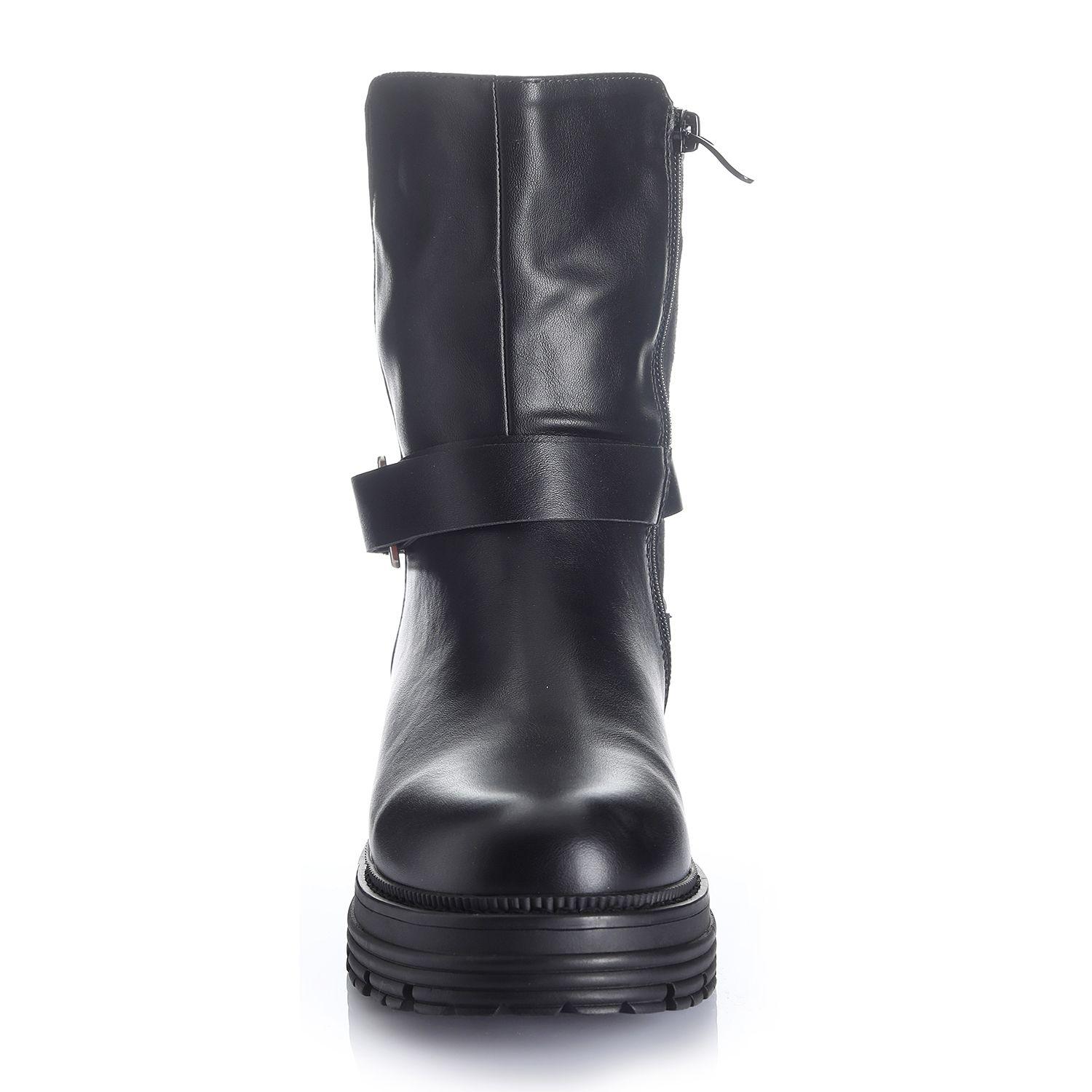 Botin Mujer Negro Via Uno 12531452-2