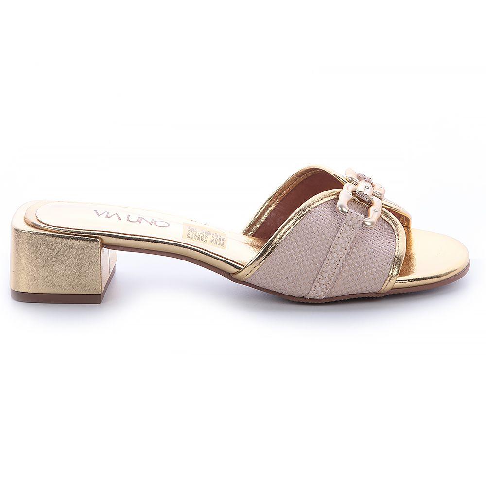 Sandalia Mujer Natural Via Uno 22531605-0