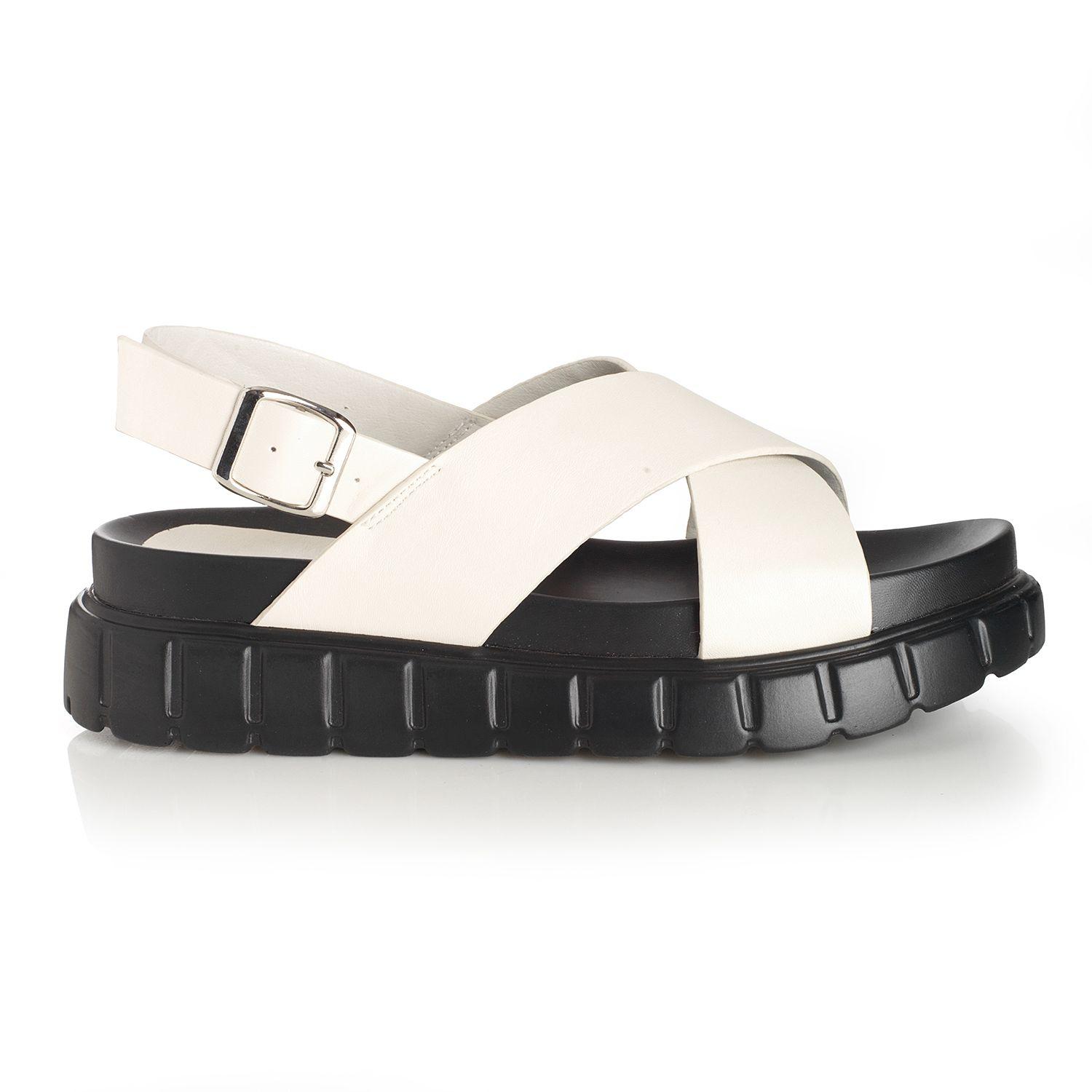 Sandalia Mujer Via Uno Beige 22641604-0