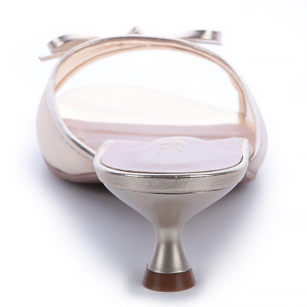 Sandalia Mujer Dorado Via Uno 22521601-1