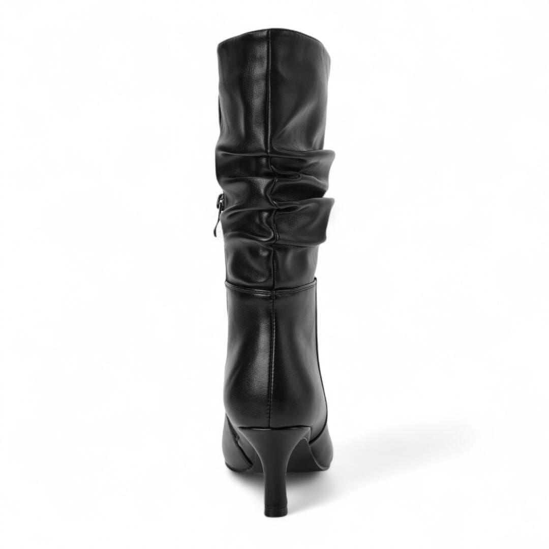 Bota Mujer Via Uno WestWinter Velvet Negro-1