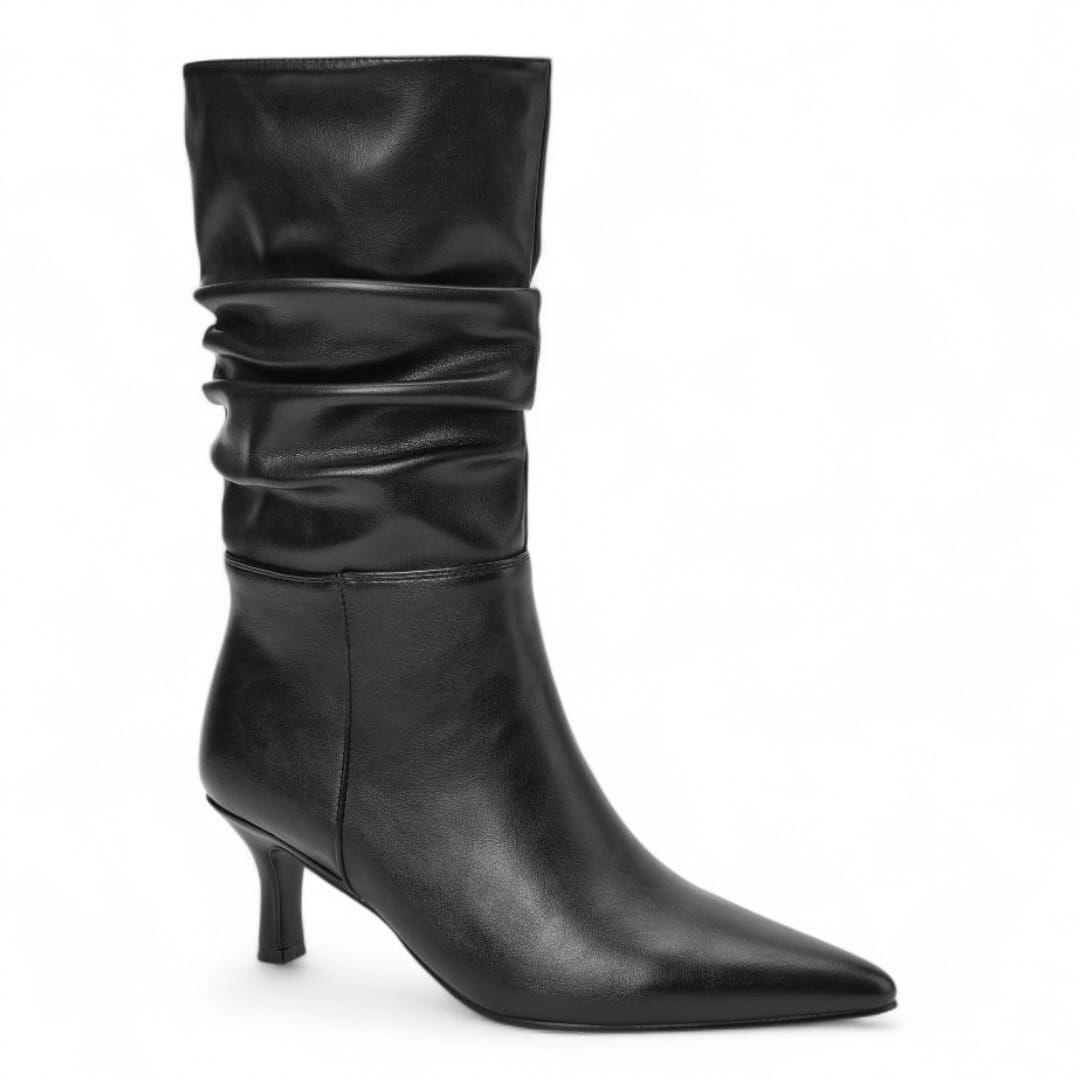 Bota Mujer Via Uno WestWinter Velvet Negro-3
