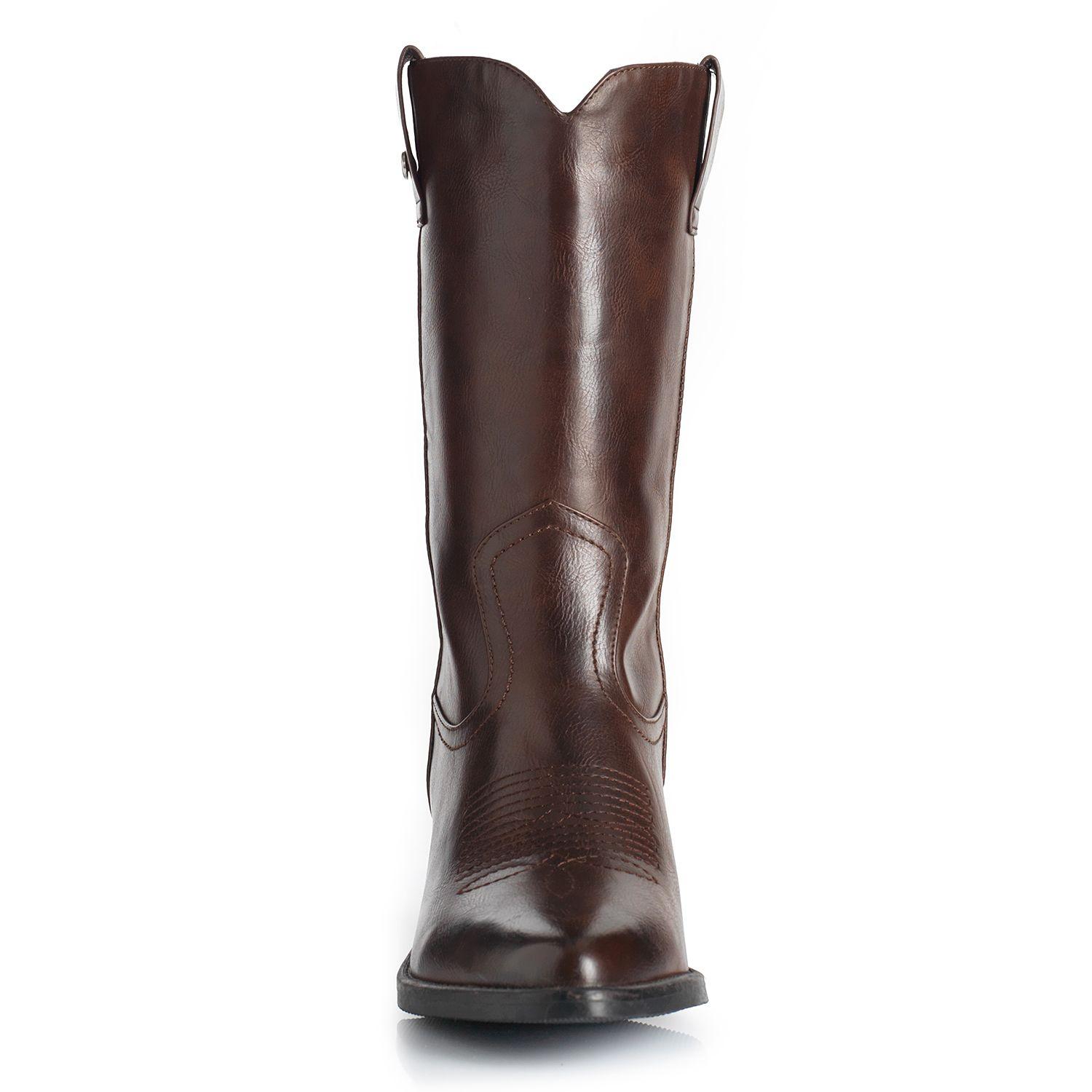 Bota Mujer Via Uno WestWinter Spur Marron-2