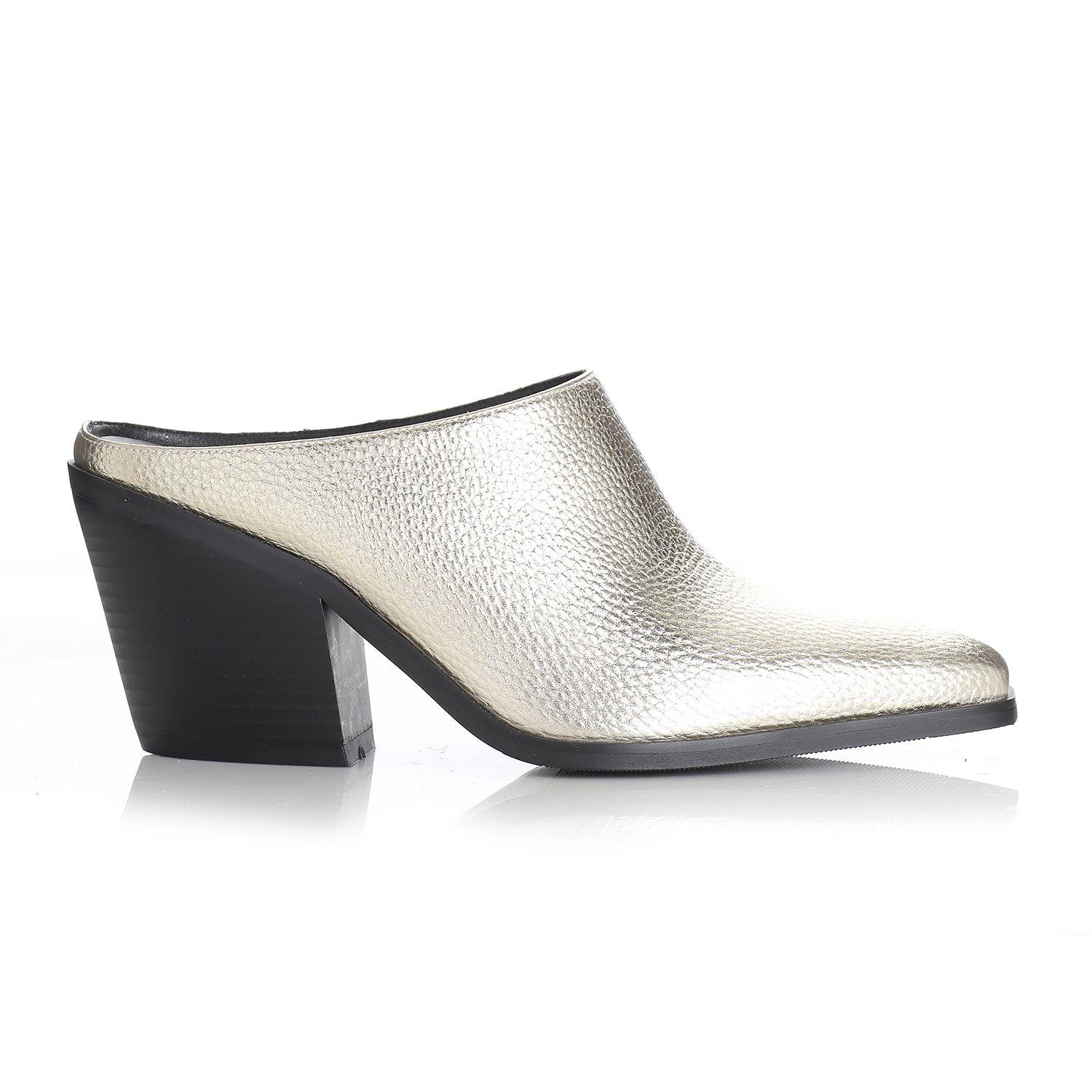 Zapato Mujer Dorado Via Uno 22512502-0