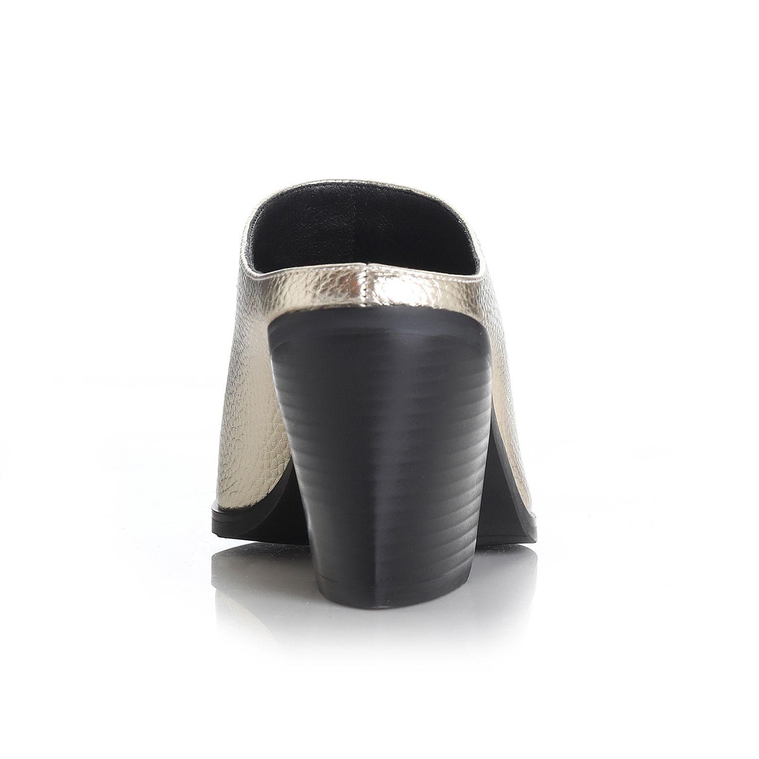 Zapato Mujer Dorado Via Uno 22512502-1