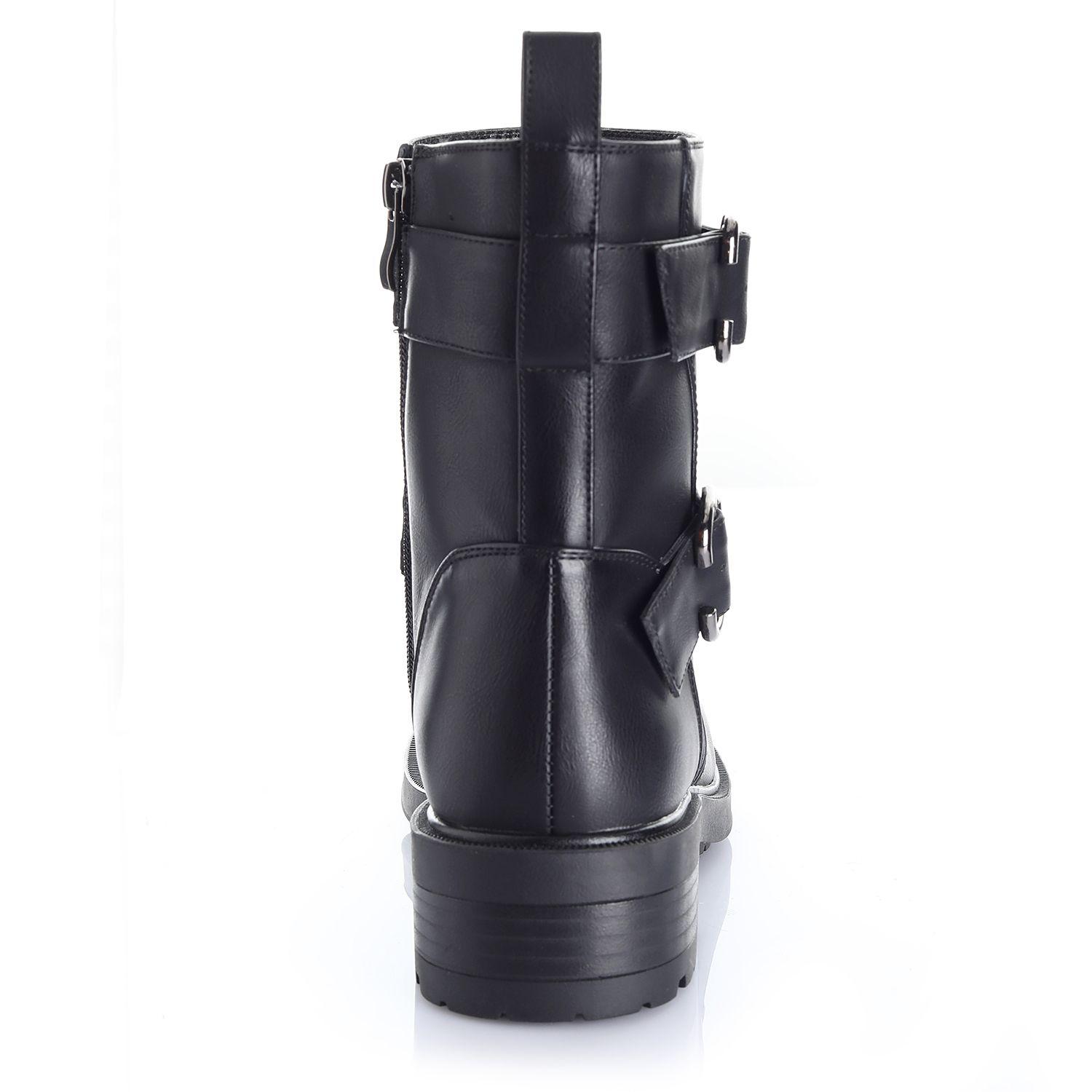 Botin Mujer Negro Via Uno 12531437-1