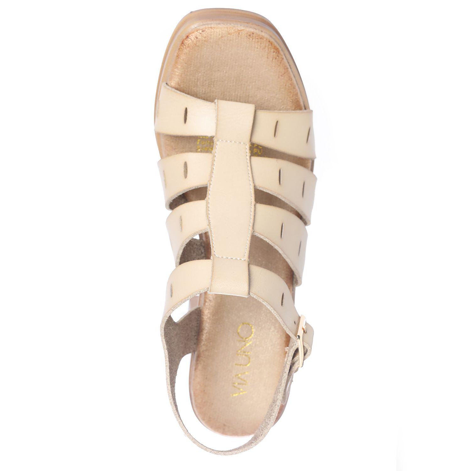 Sandalia Mujer Via Uno Beige 22633613-2