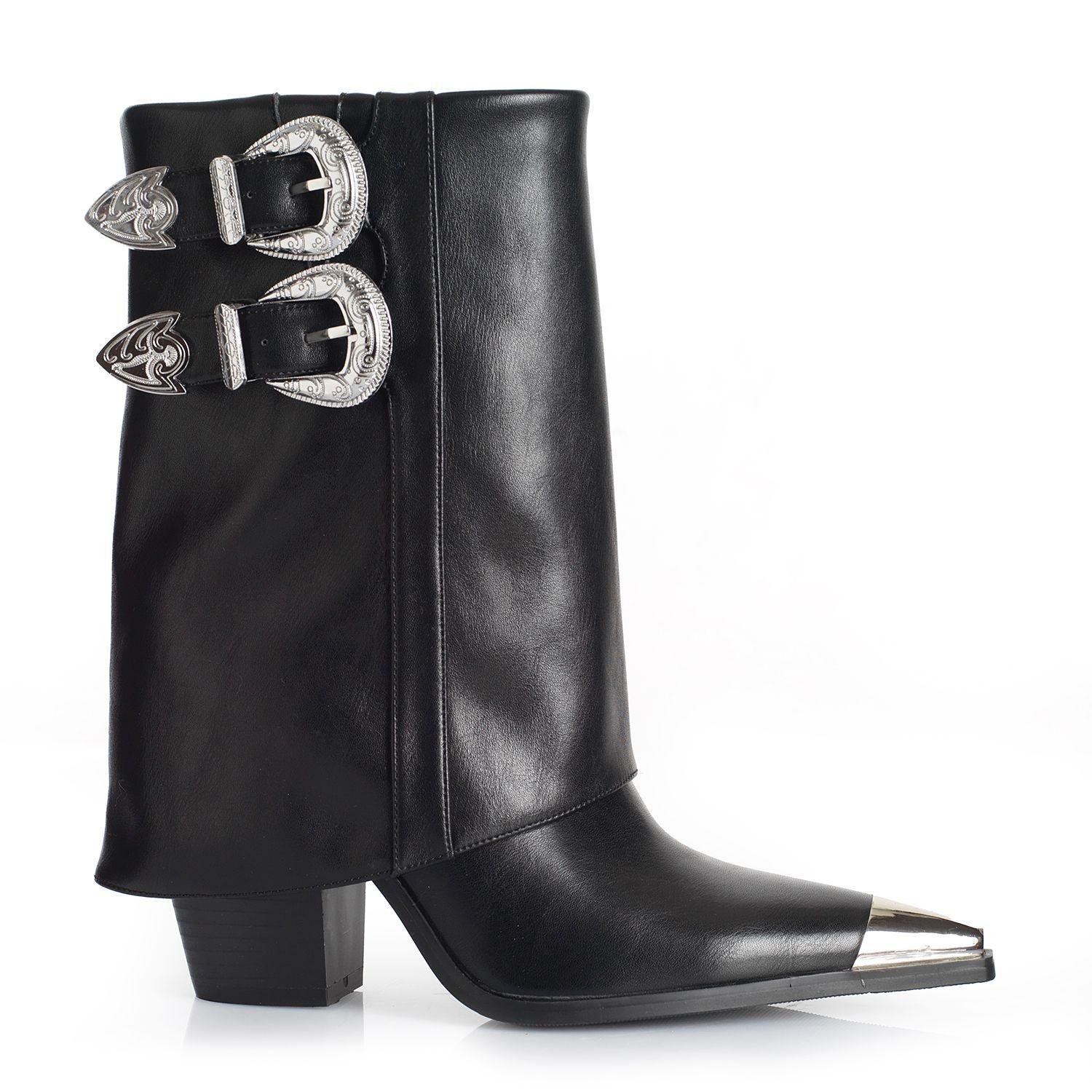 Botin Mujer Via Uno WestWinter Ember Negro-0