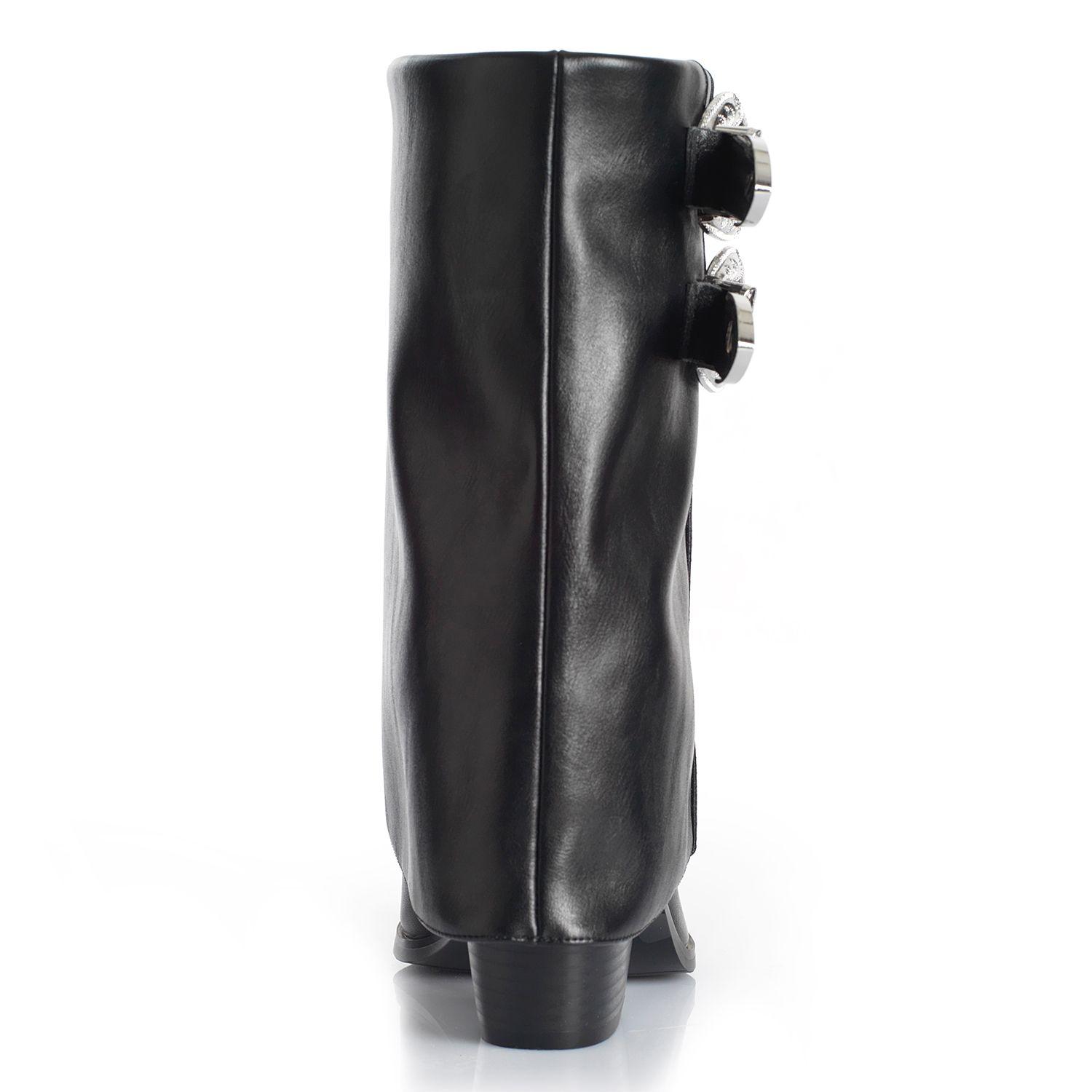 Botin Mujer Via Uno WestWinter Ember Negro-1