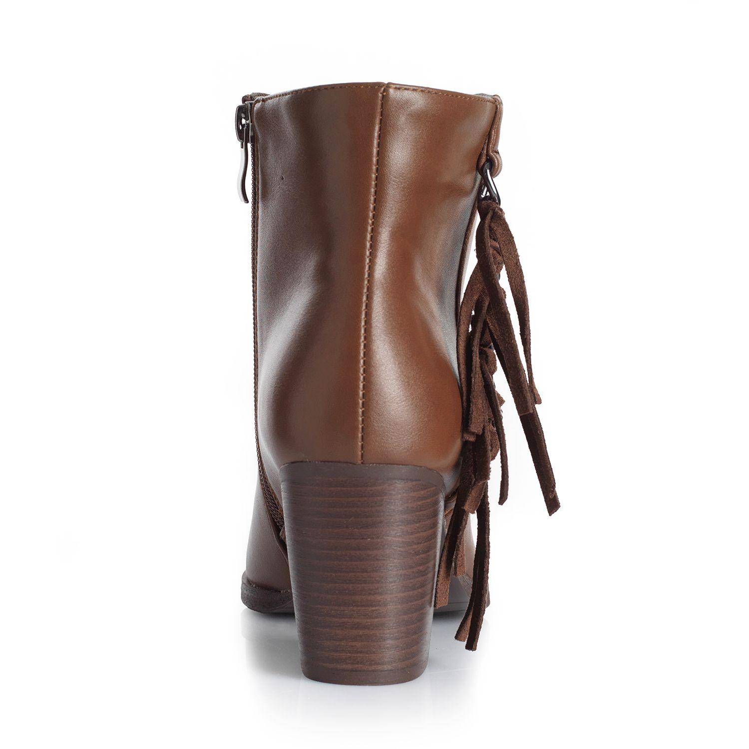 Botin Mujer Via Uno WestWinter Bandit Café-1