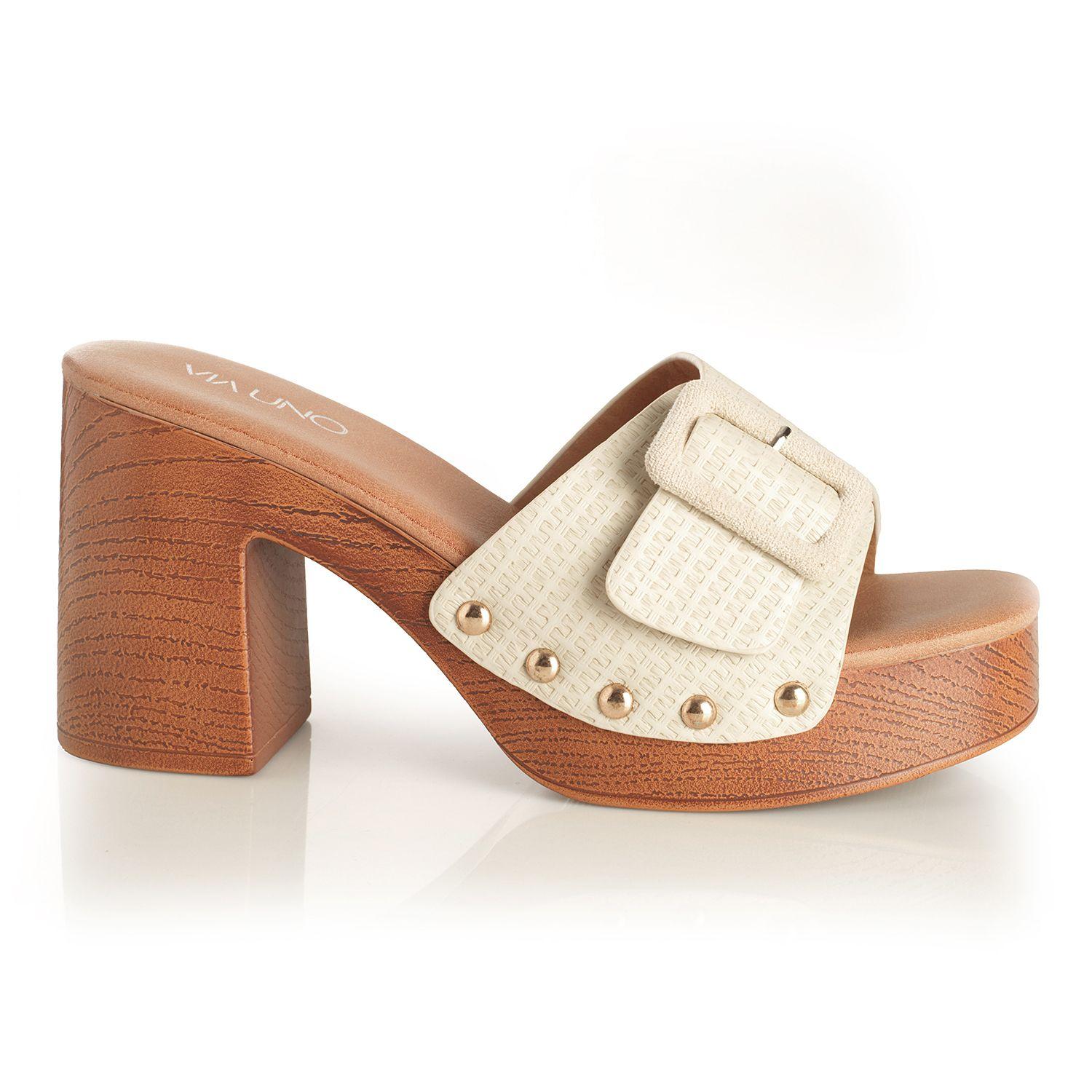 Sandalia Mujer Via Uno Beige 22633616-0