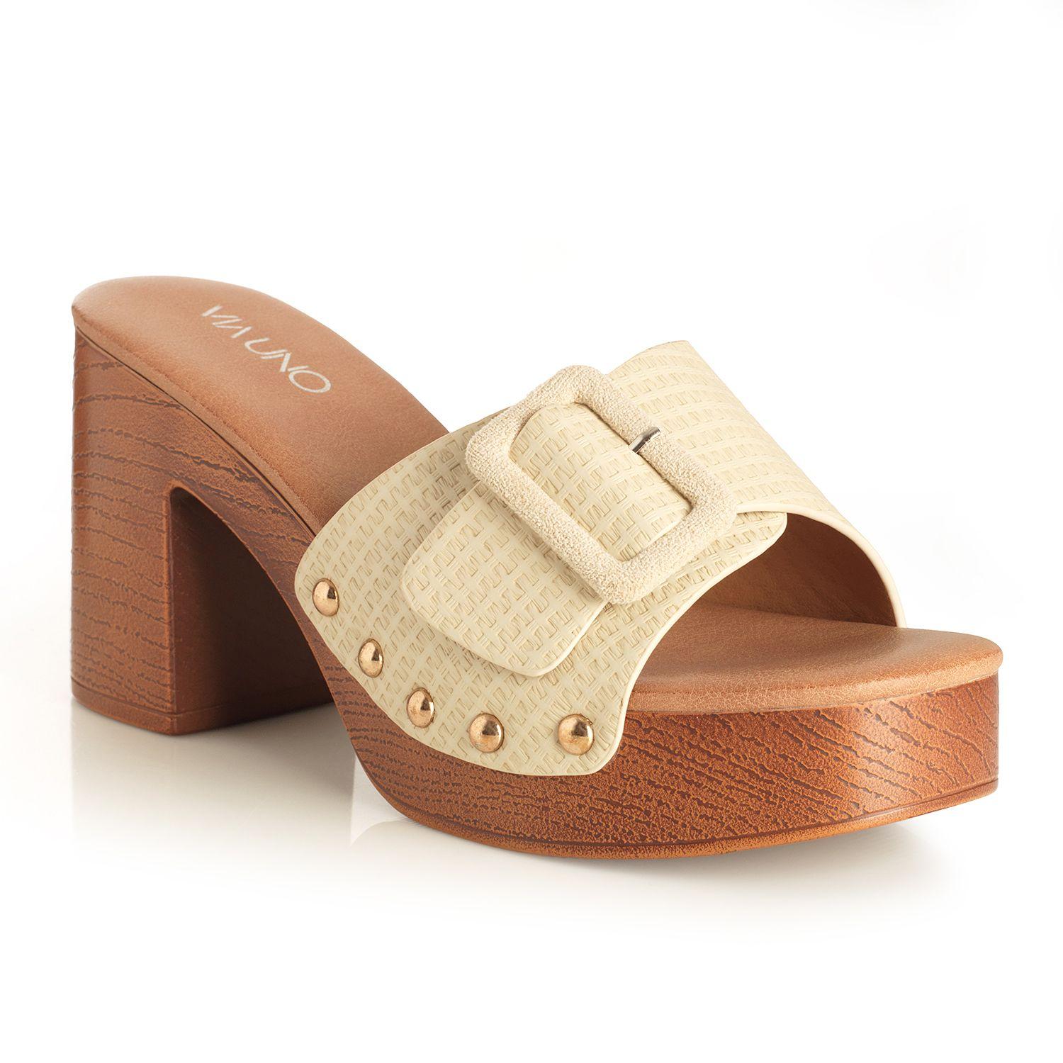 Sandalia Mujer Via Uno Beige 22633616-3