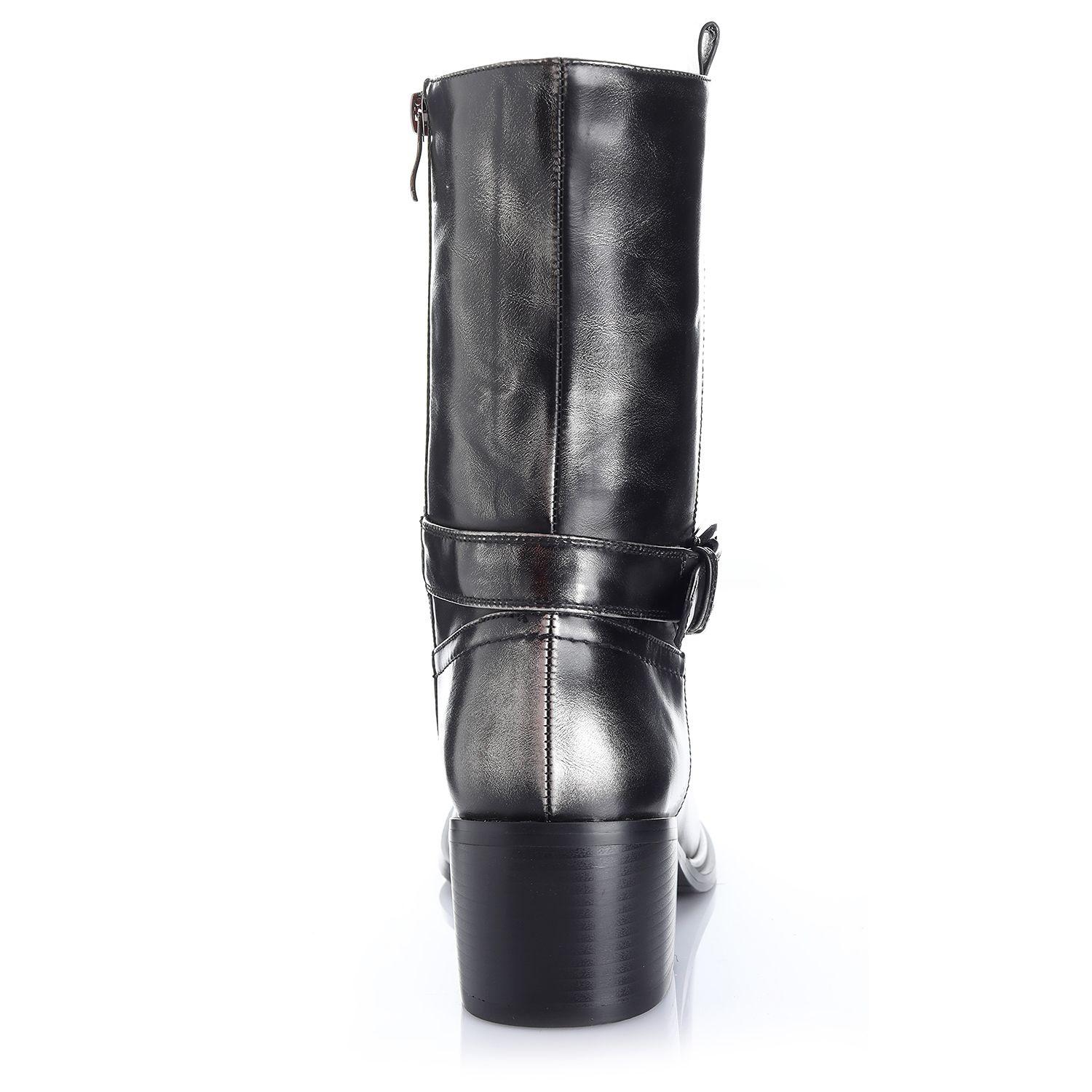 Botin Mujer Negro Via Uno 12532411-1