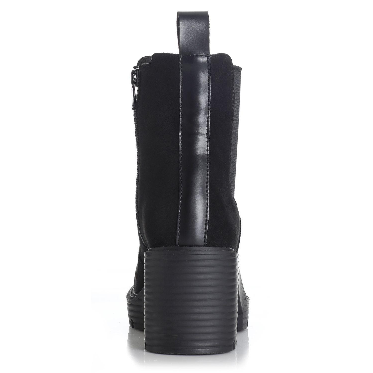 Botin Mujer Negro Via Uno 12532417-1