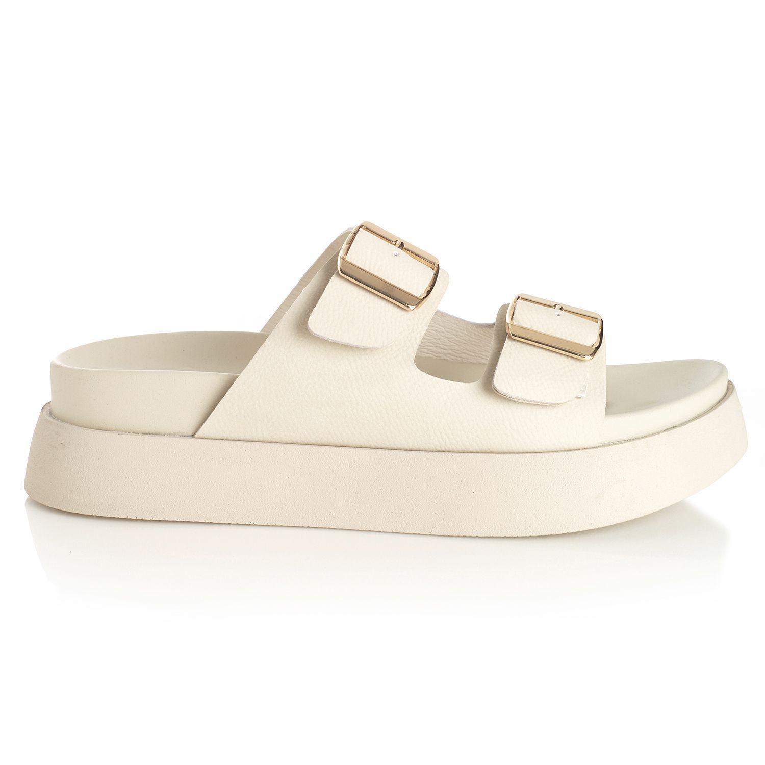 Sandalia Mujer Via Uno Crema 22641618-0