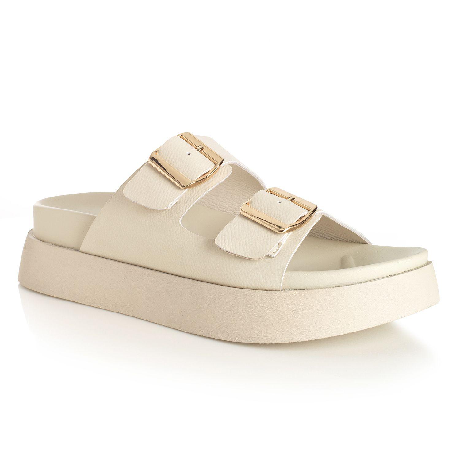 Sandalia Mujer Via Uno Crema 22641618-3