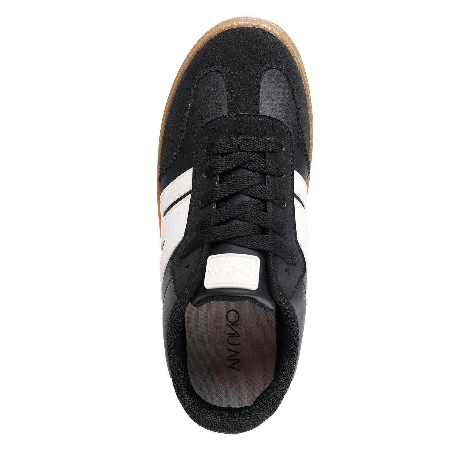 Zapatilla Mujer Negro/Blanco Via Uno 12541718-2