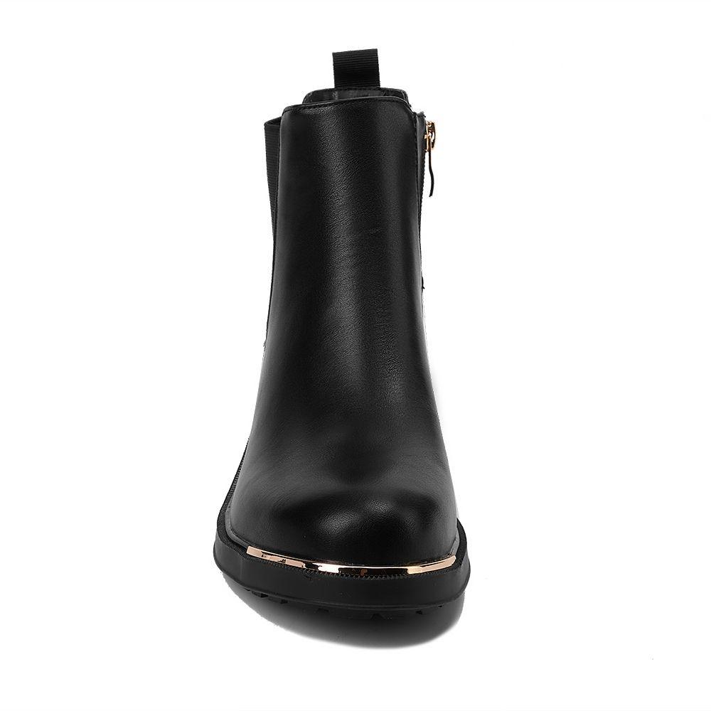 Botin Mujer Negro Via Uno 12531419-2