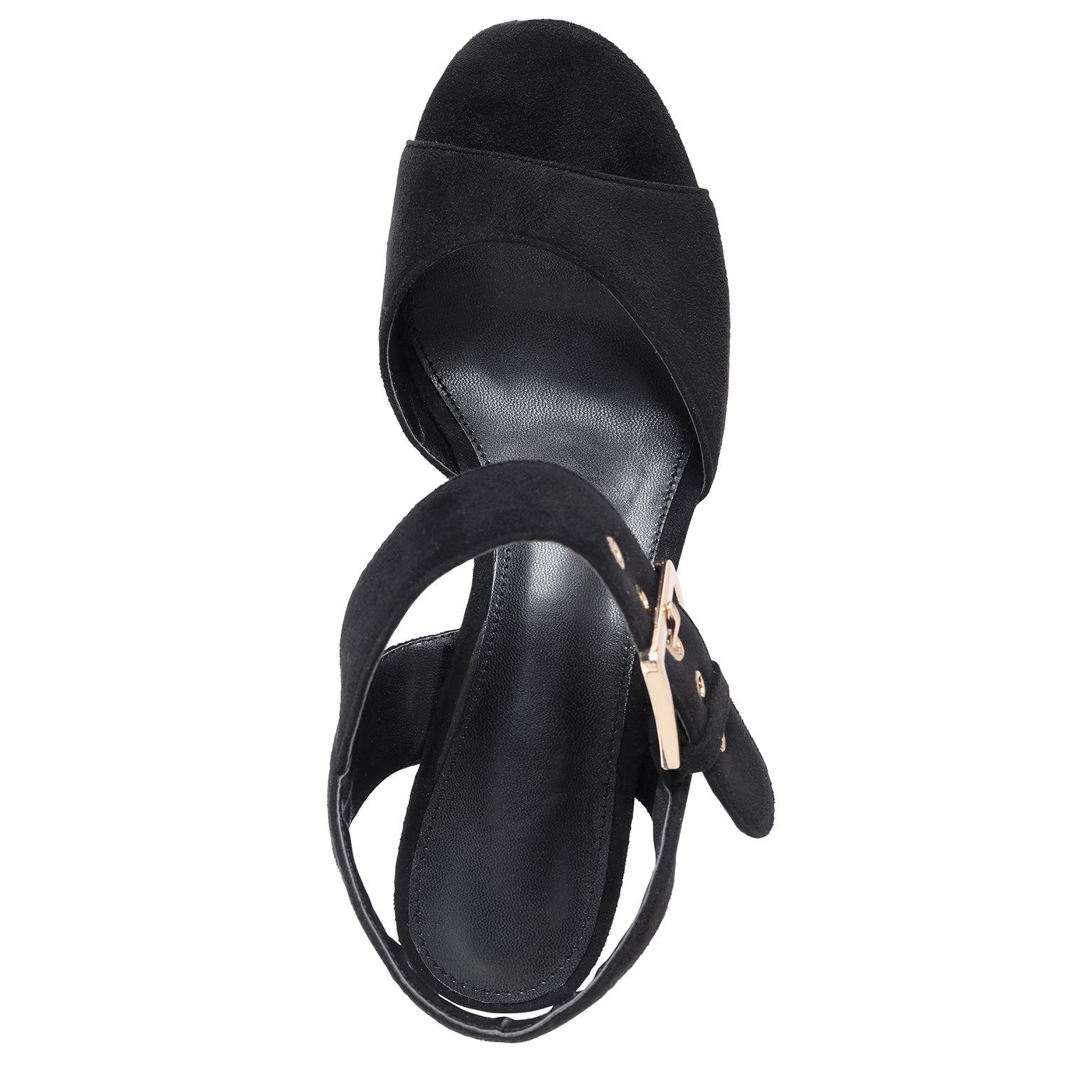 Sandalia Mujer Negro Via Uno 22533609-2