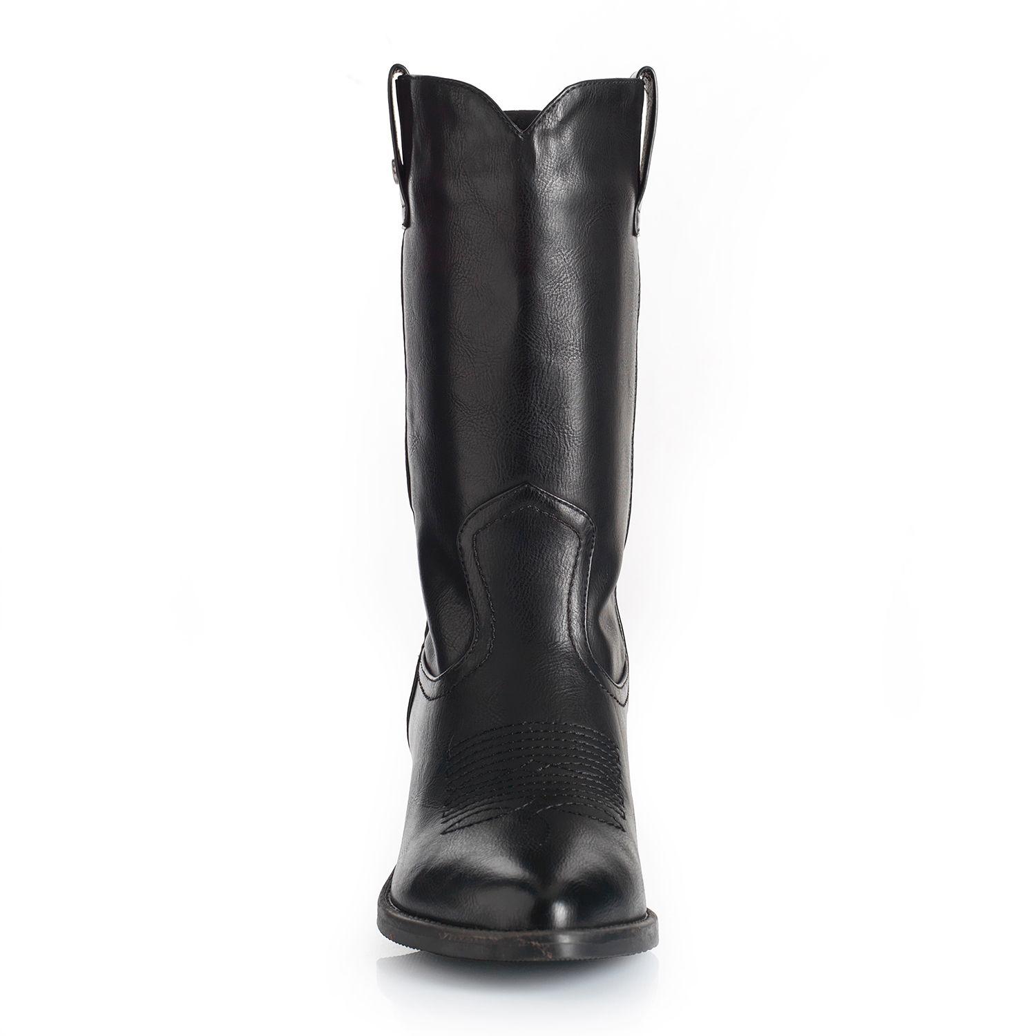 Bota Mujer Via Uno WestWinter Spur Negro-2