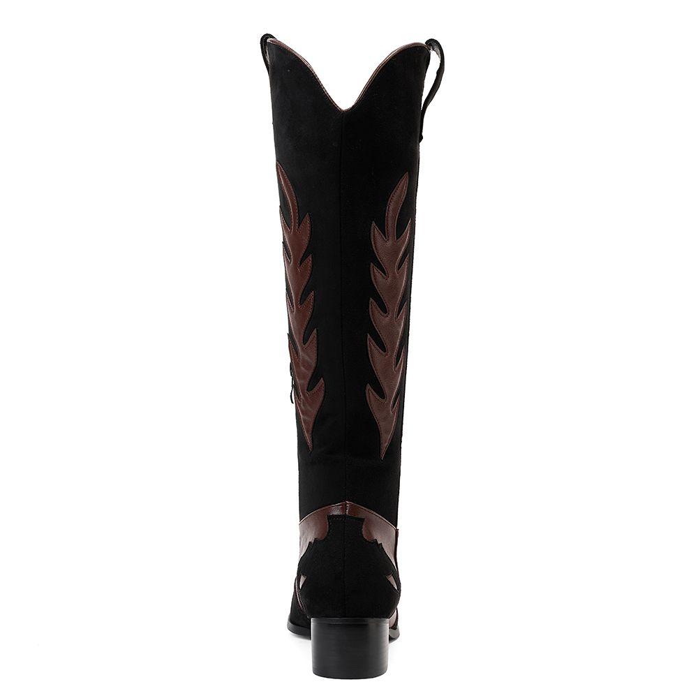 Bota Mujer Negro Via Uno 12531313-1