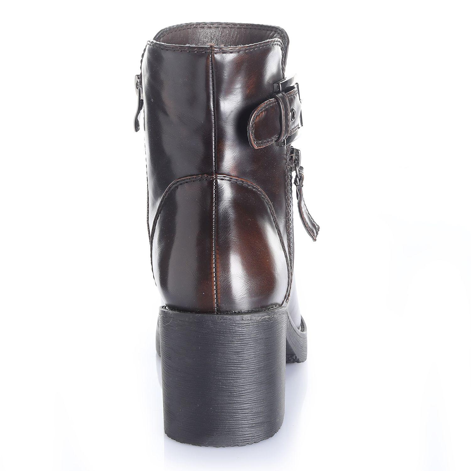 Botin Mujer Marron Via Uno 12532408-1