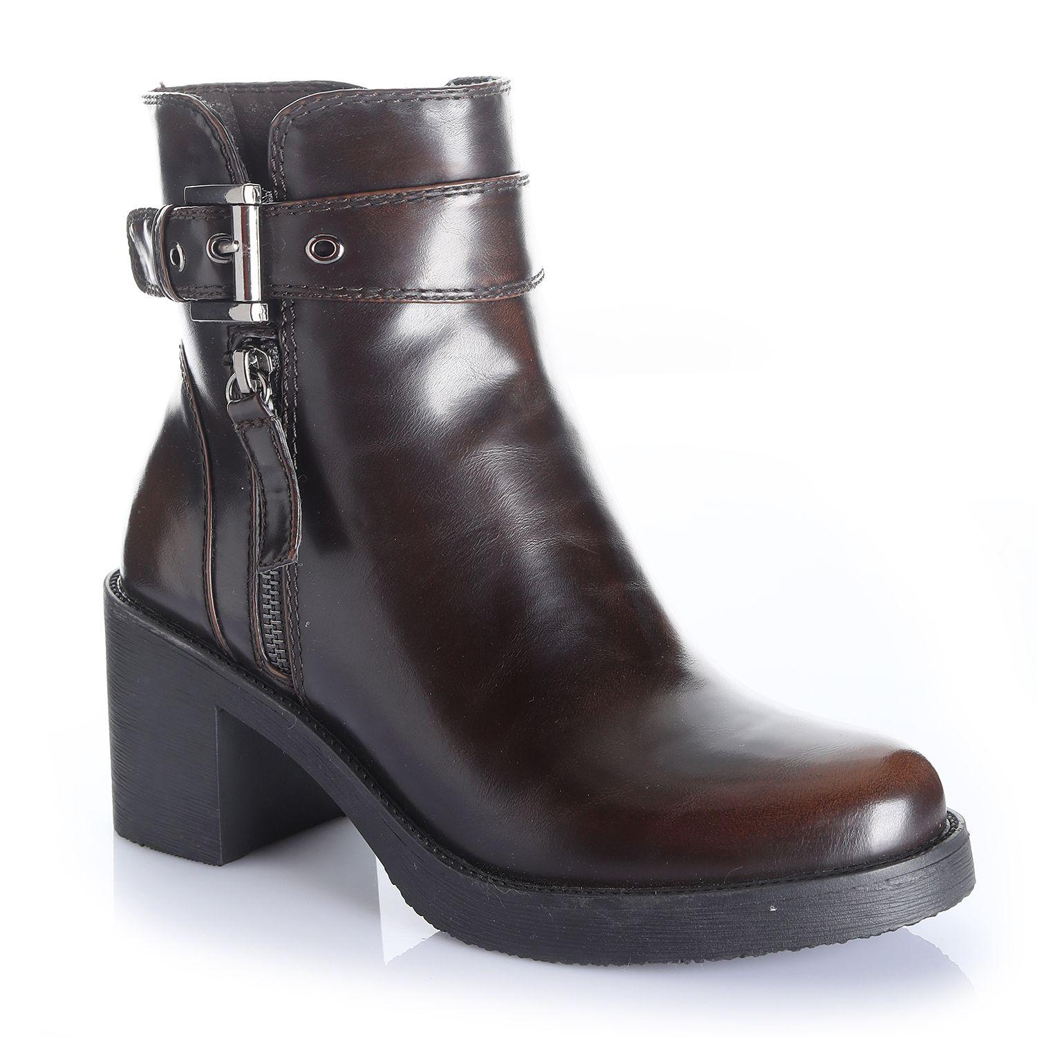 Botin Mujer Marron Via Uno 12532408-3