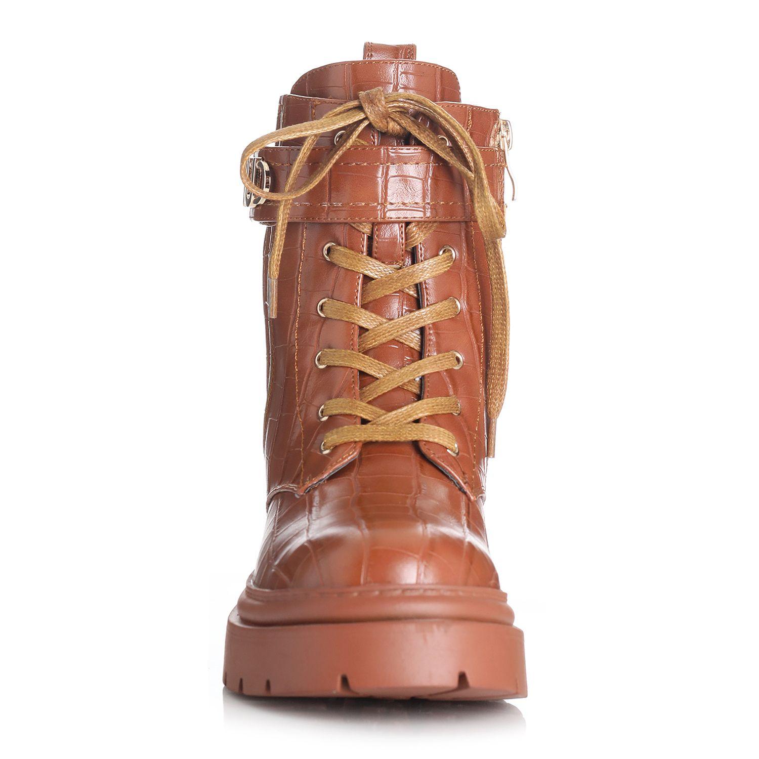 Botin Mujer Camel Via Uno 12431432-2