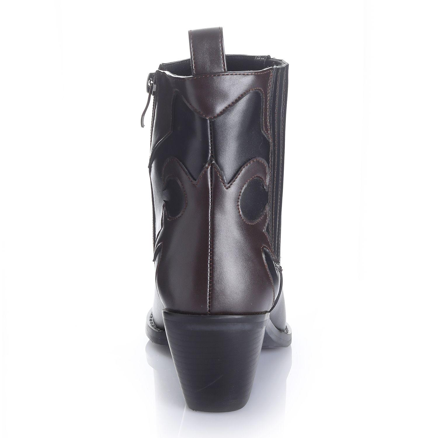 Botin Mujer Negro Via Uno 12512403-1