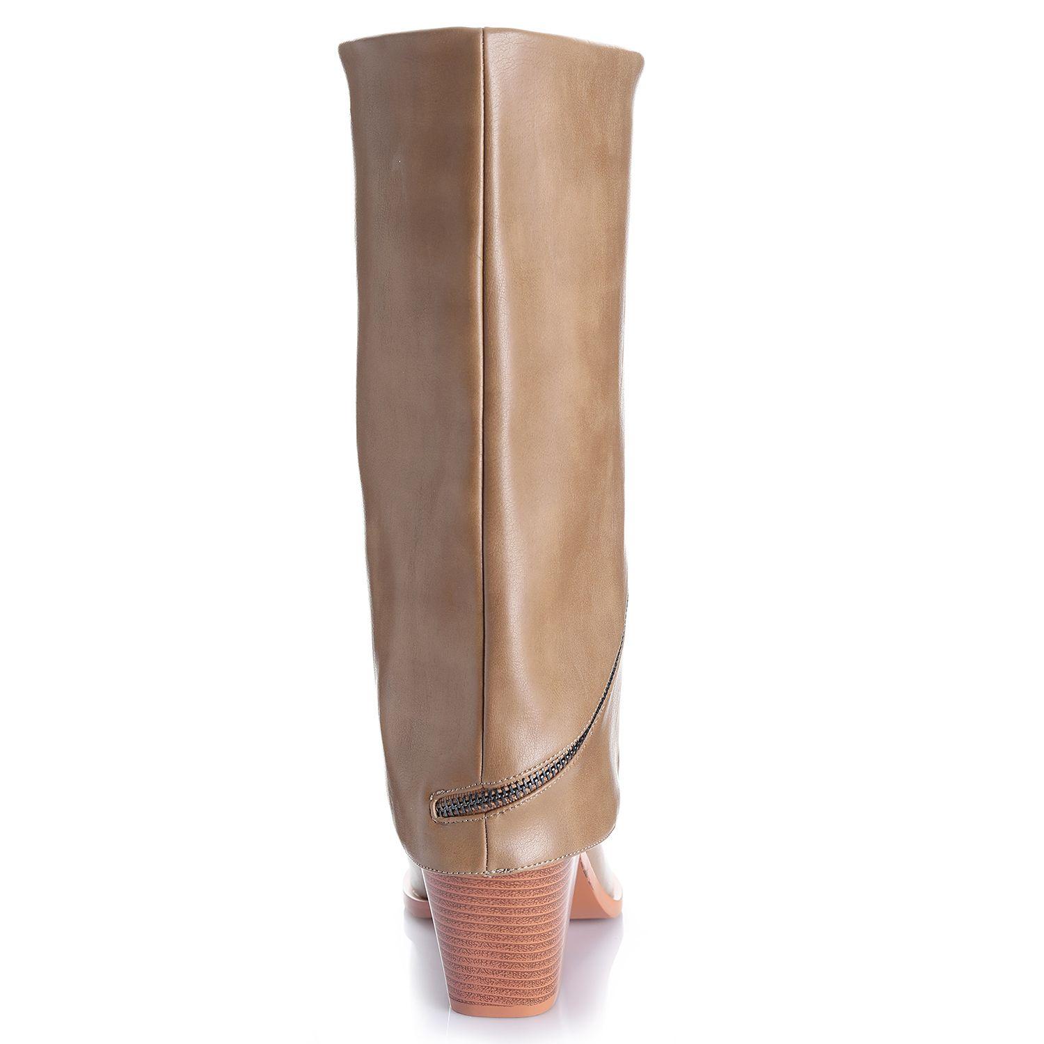 Bota Mujer Via Uno WestWinter Haze Beige-1