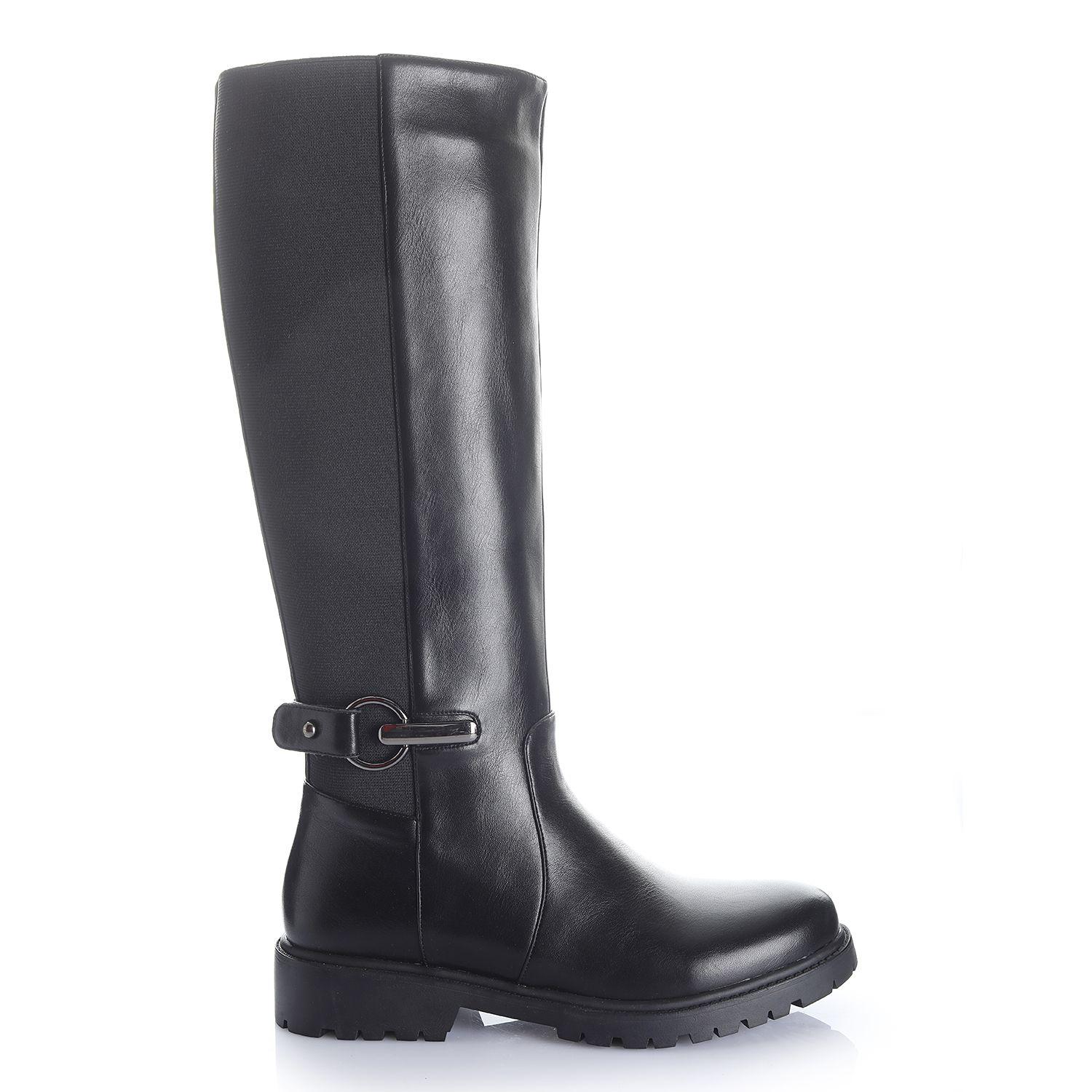 Bota Mujer Negro Via Uno 12531317-0