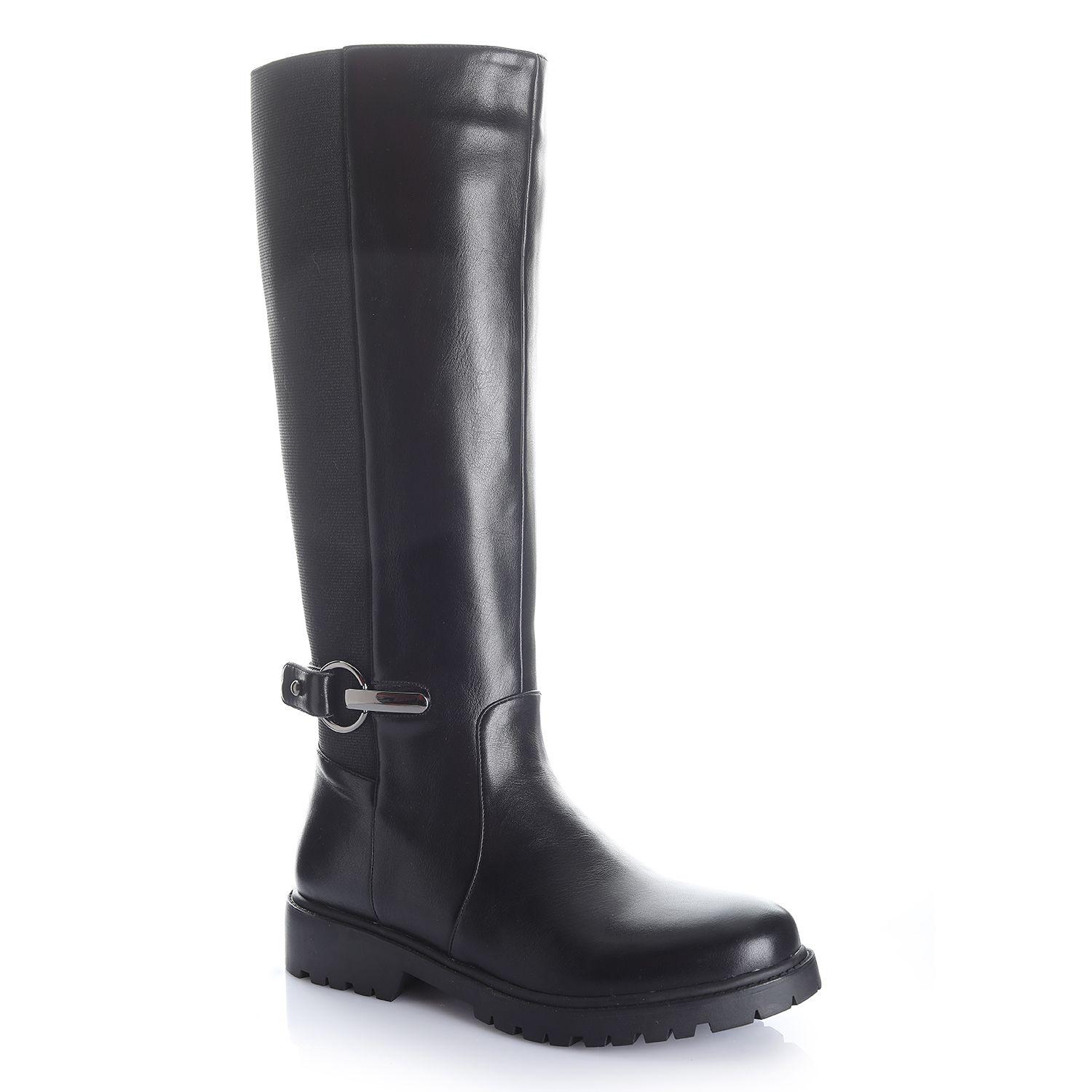 Bota Mujer Negro Via Uno 12531317-3