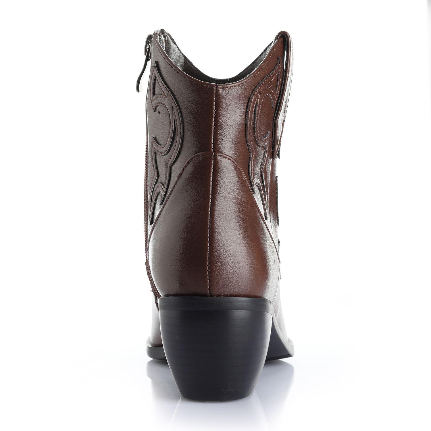 Botin Mujer Marron Via Uno 12411403-1